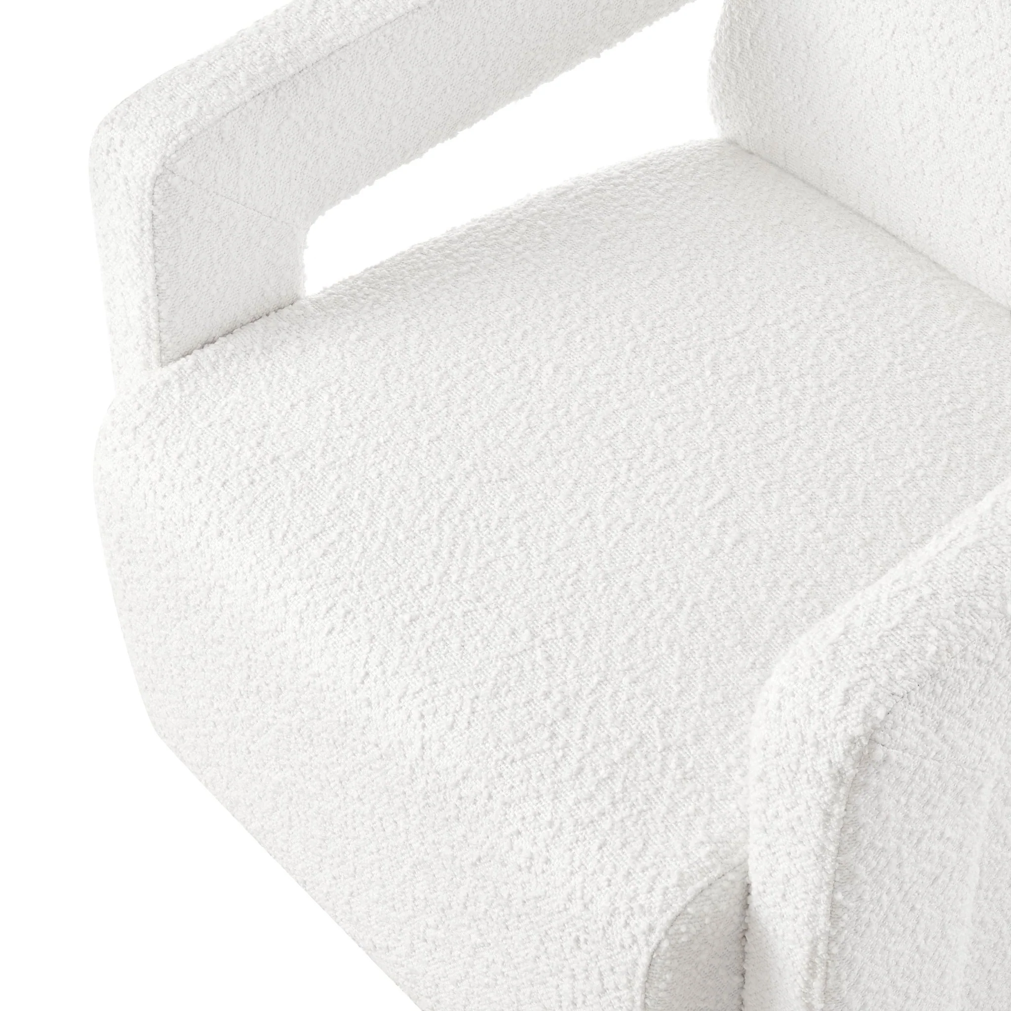 Ciara Accent Chair - Boucle Off White - Image 6