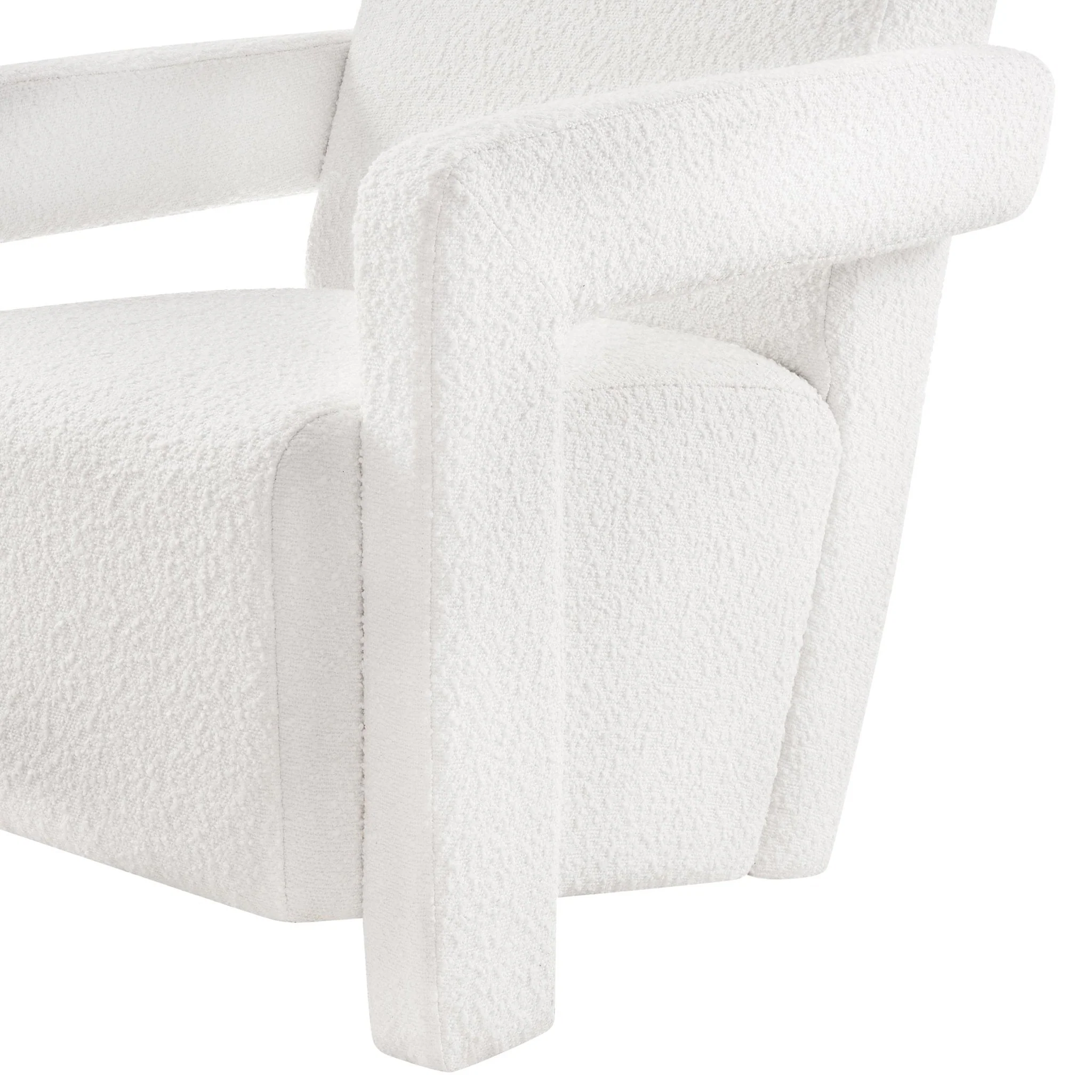 Ciara Accent Chair - Boucle Off White - Image 7