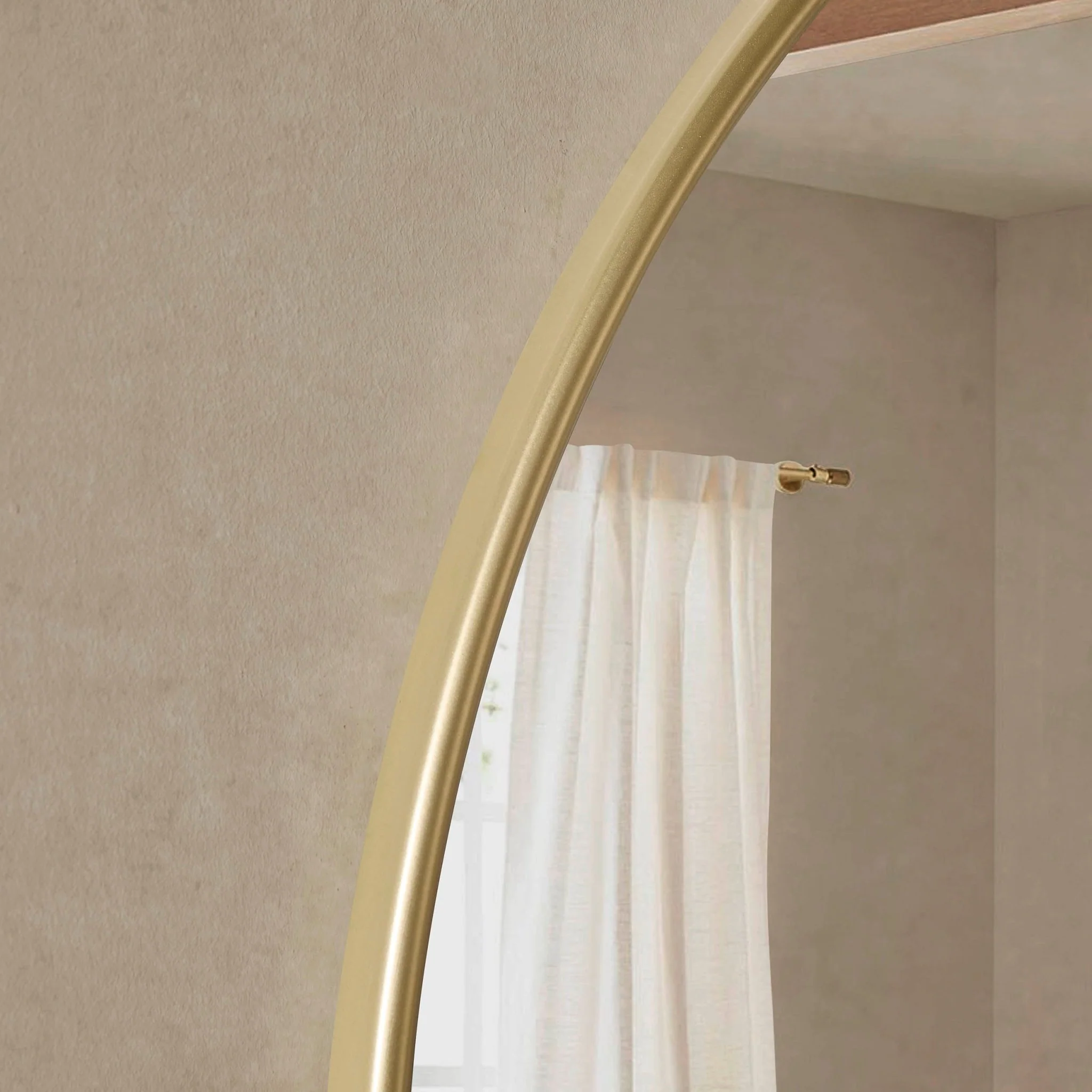 Circle Wall Mirror - Gold - Image 2