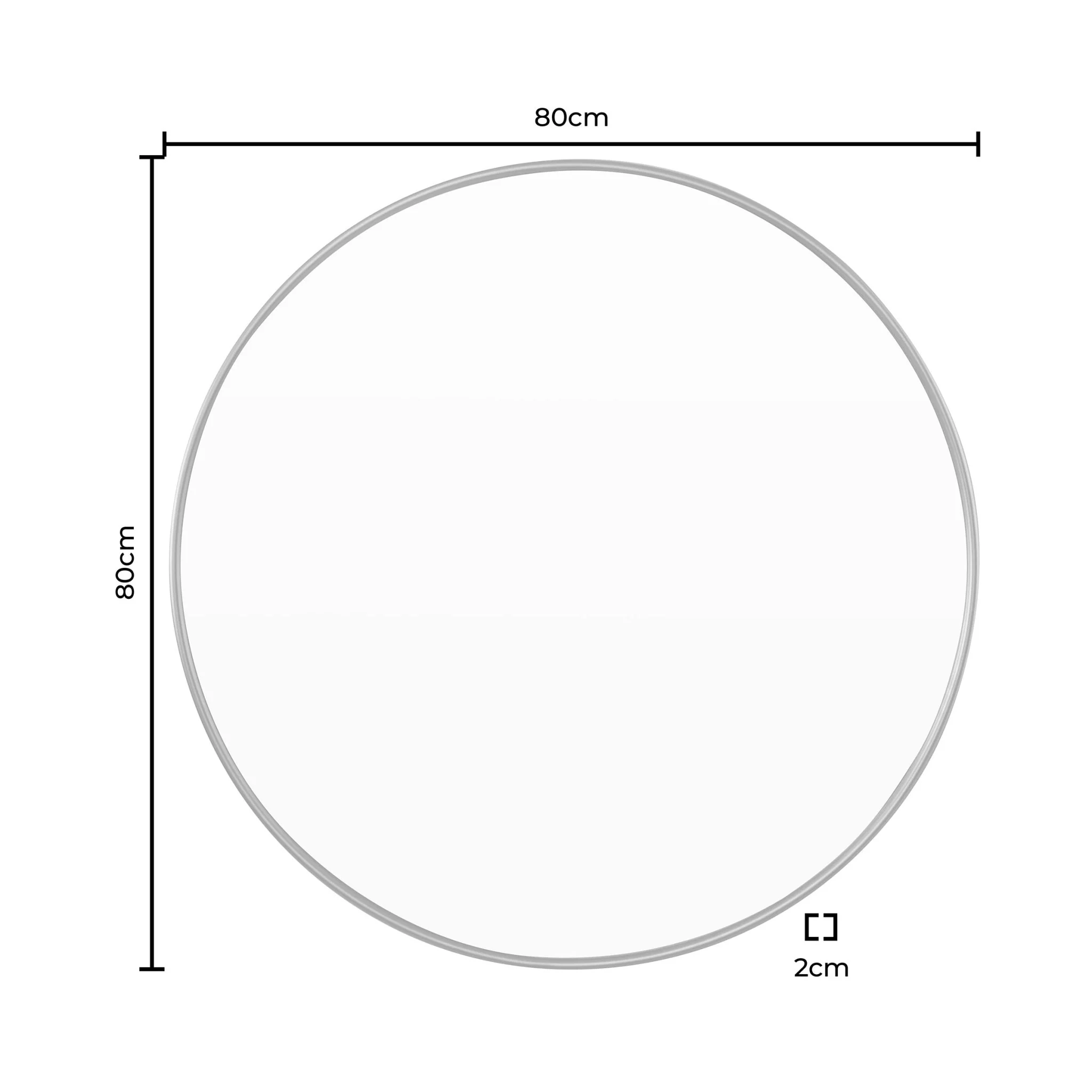 Circle Wall Mirror - Gold - Image 4