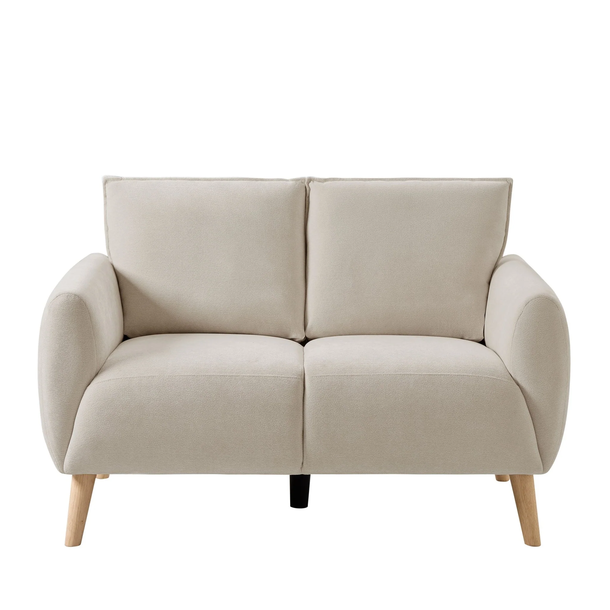 Clapham Compact 2 Seater Sofa - Chenille Ivory - Image 5