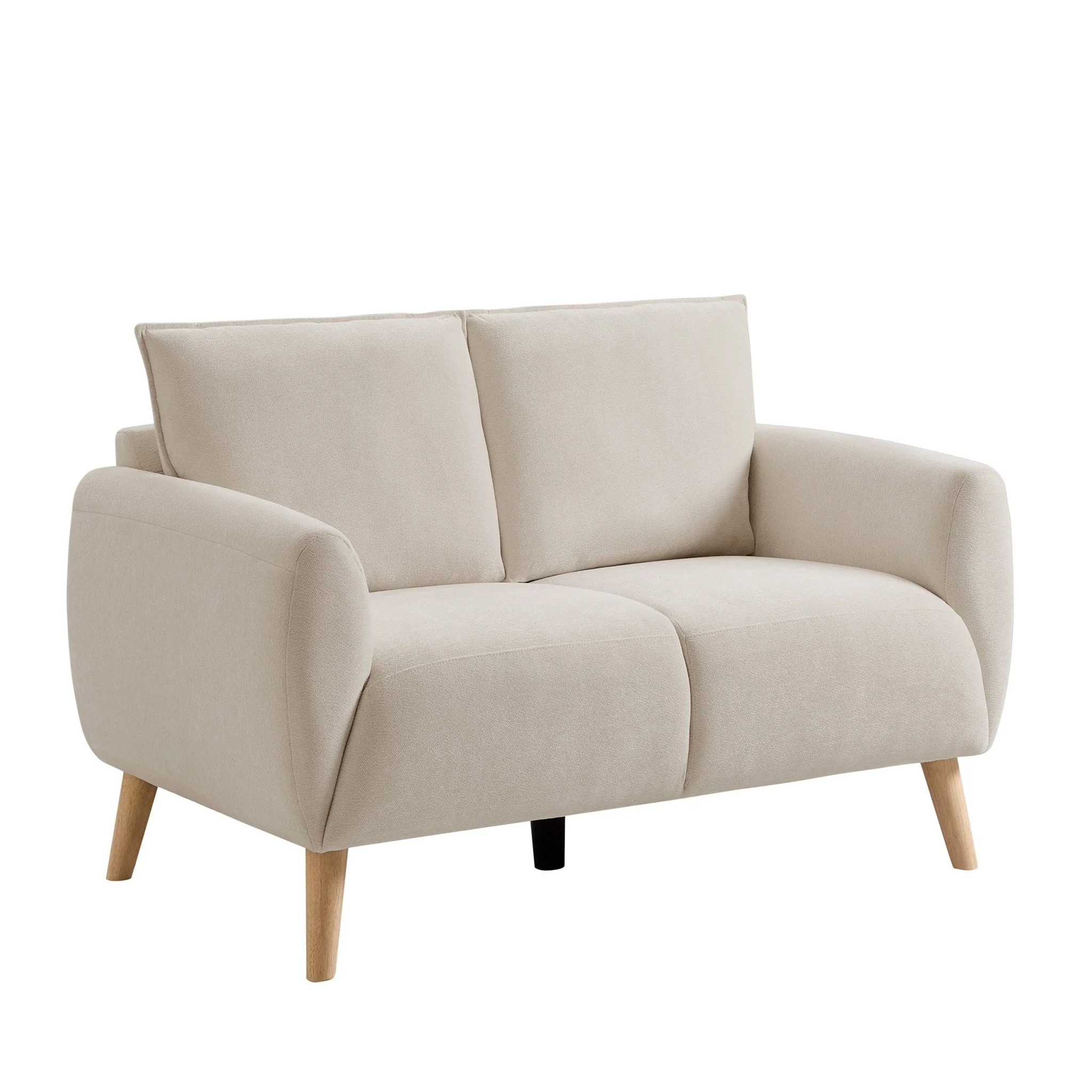 Clapham Compact 2 Seater Sofa - Chenille Ivory - Image 6
