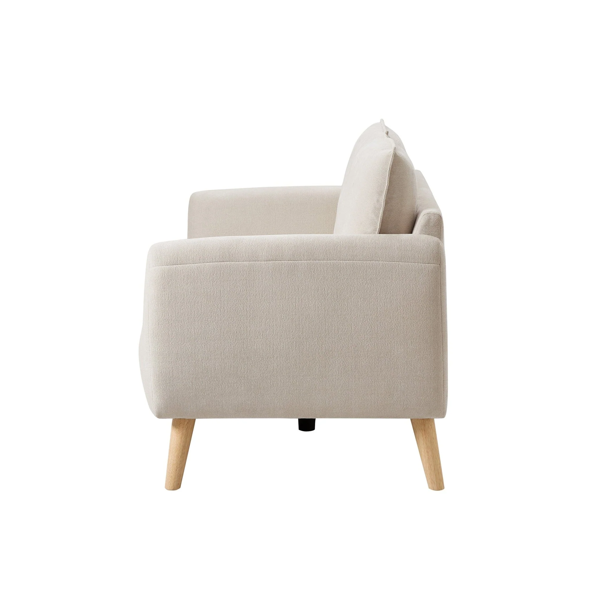 Clapham Compact 2 Seater Sofa - Chenille Ivory - Image 7