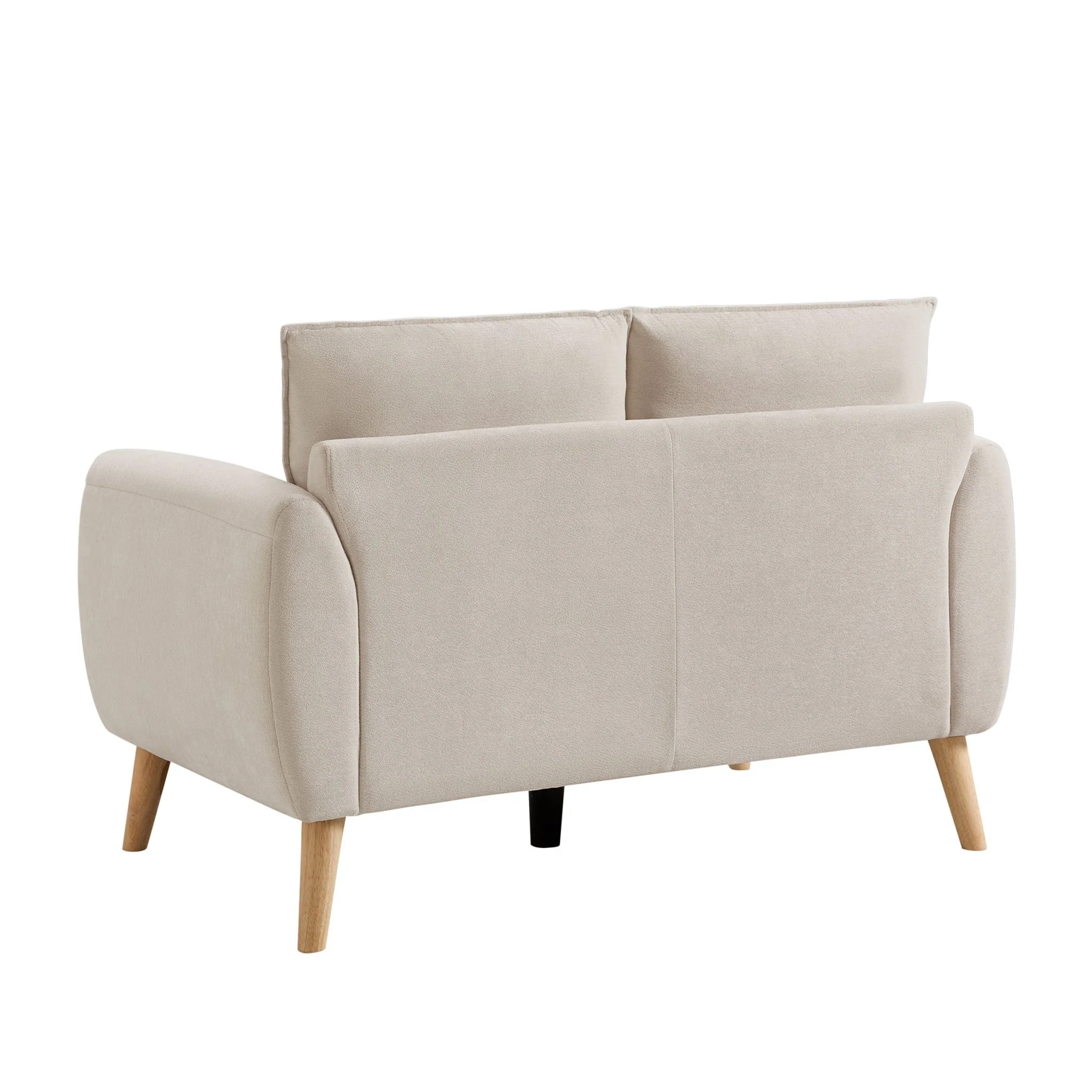 Clapham Compact 2 Seater Sofa - Chenille Ivory - Image 8