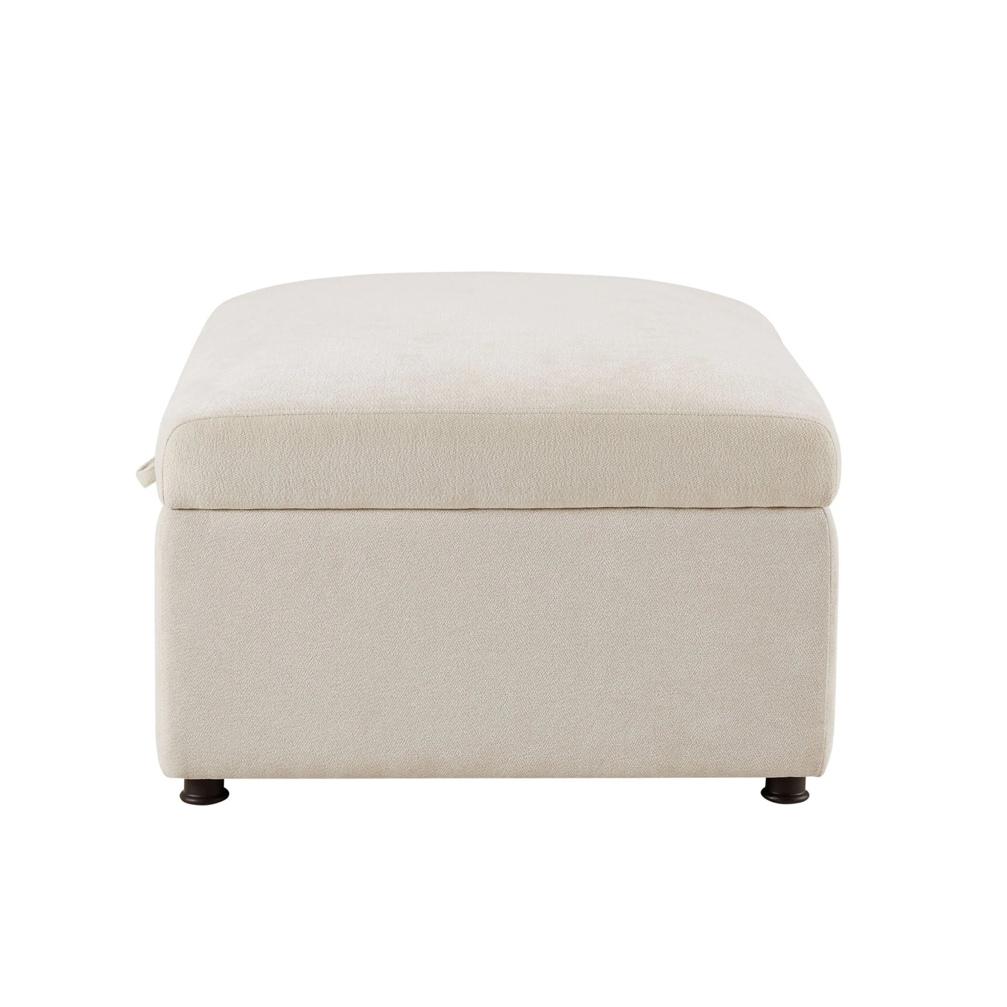 Clapham Storage Pouffe - Chenille Ivory - Image 6