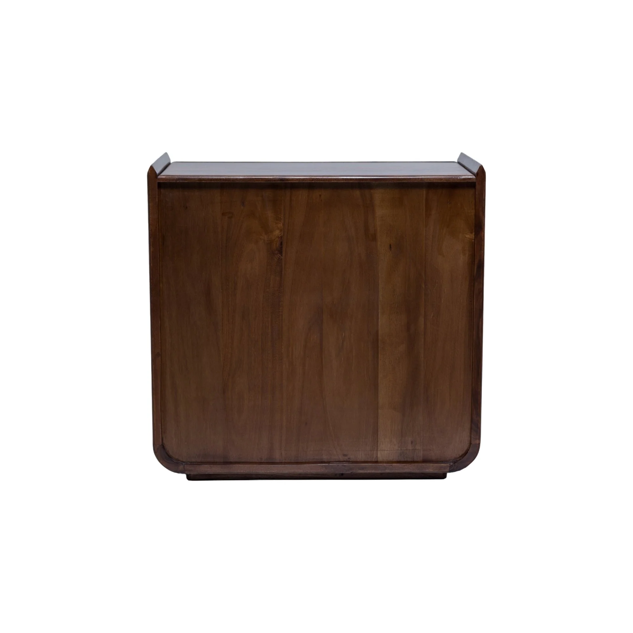 Cleo Acacia Wood 1 Drawer Bedside Table - Walnut - Image 7