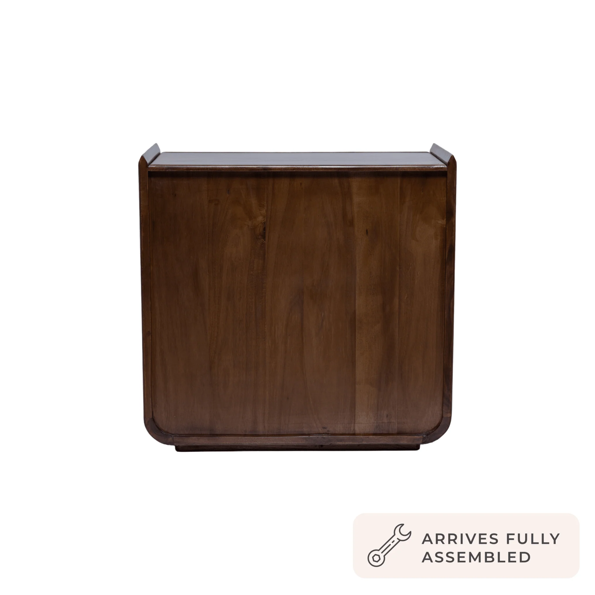 Cleo Acacia Wood 3 Drawer Chest - Walnut - Image 6