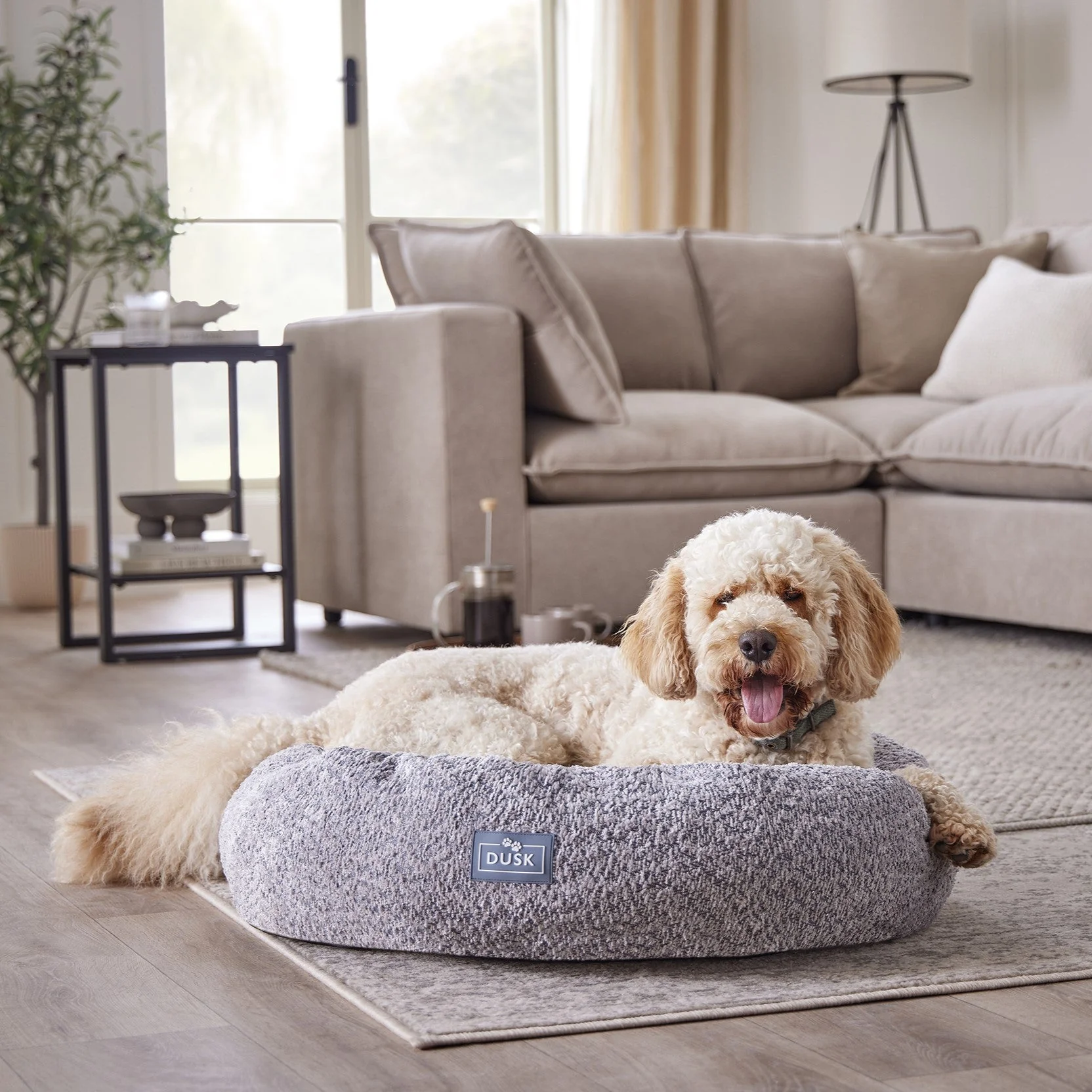 Cooper Round Dog Bed - Steel Grey - Image 3