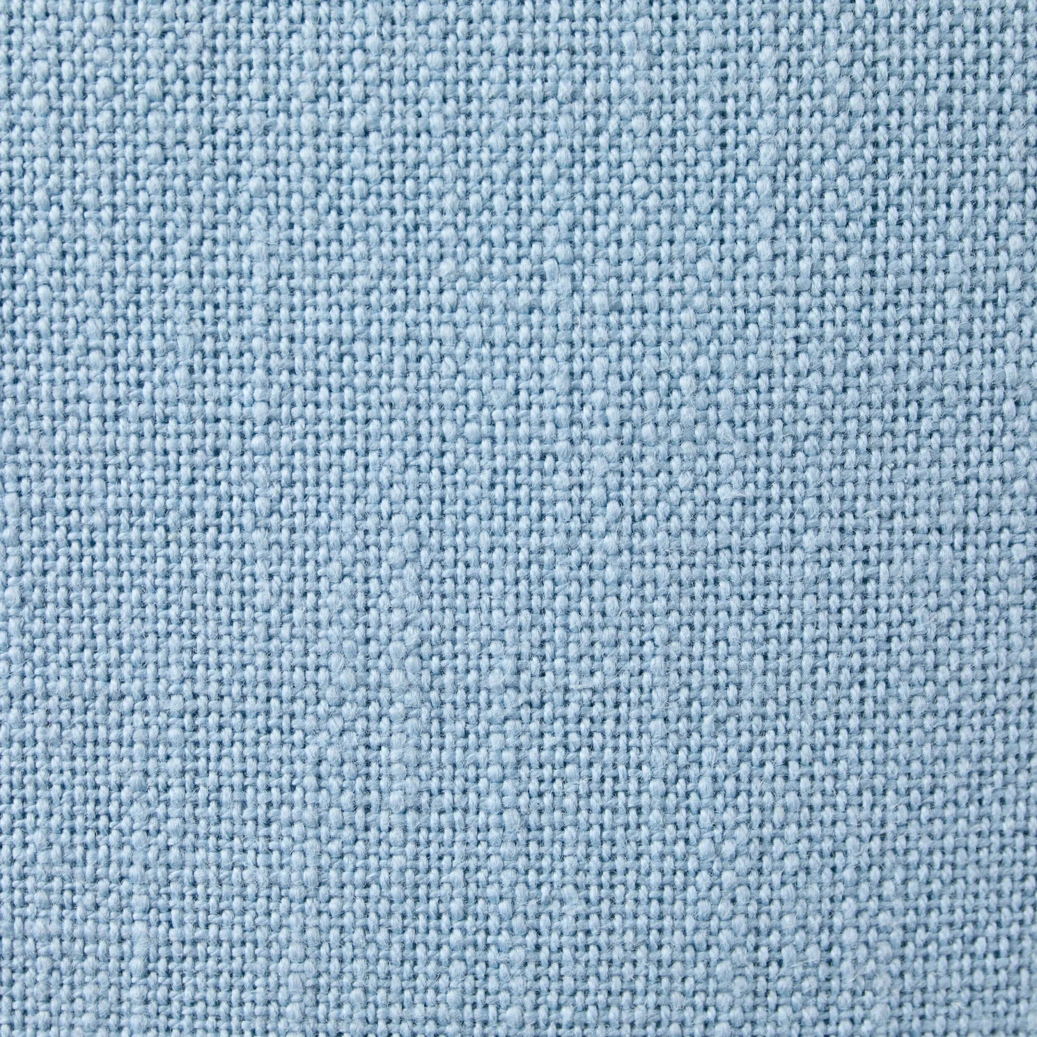 Cotton Fringed Edge Sofa Cushion Cover - Sky Blue - Image 4