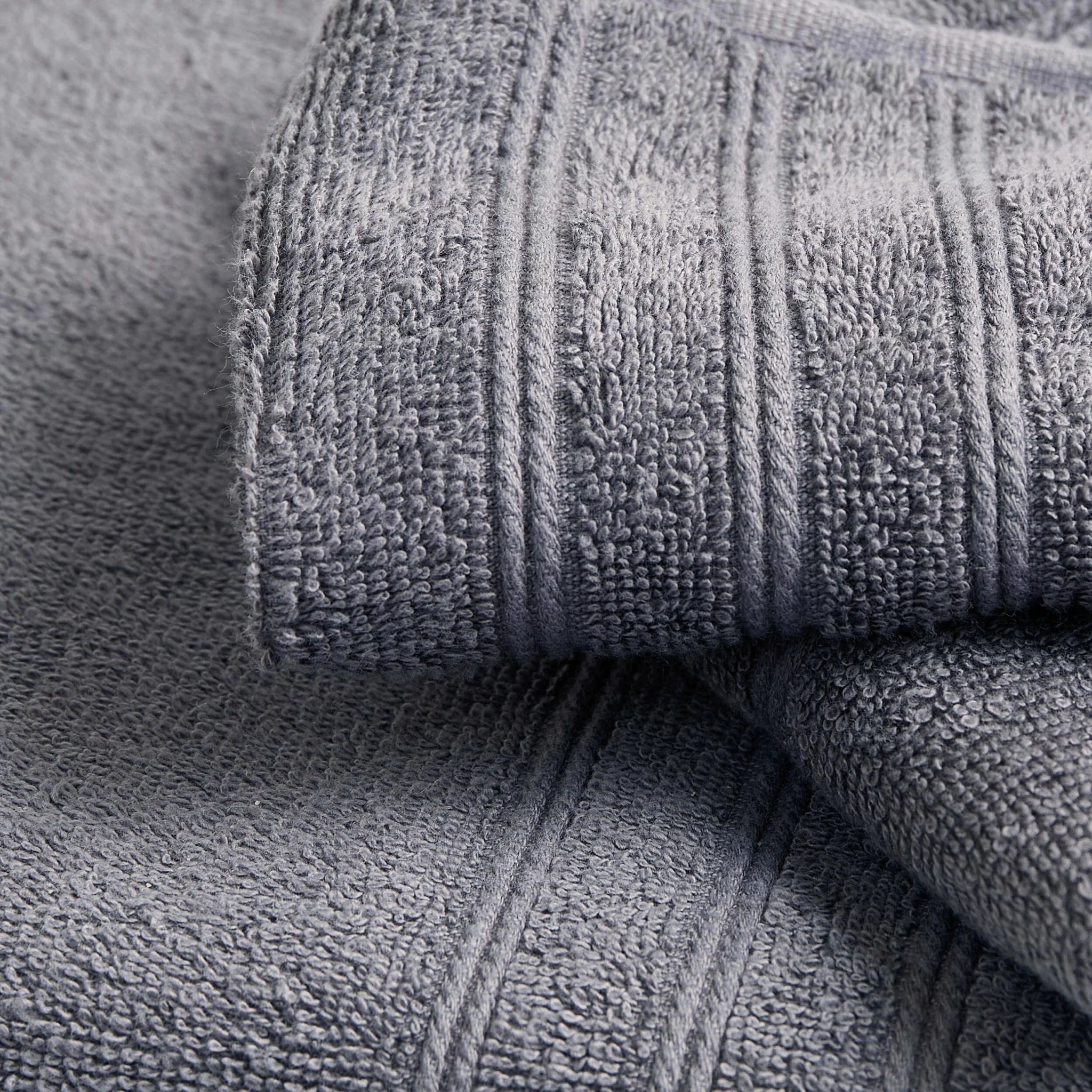 Crete 4 Piece Towel Bundle Set - Slate - Image 5