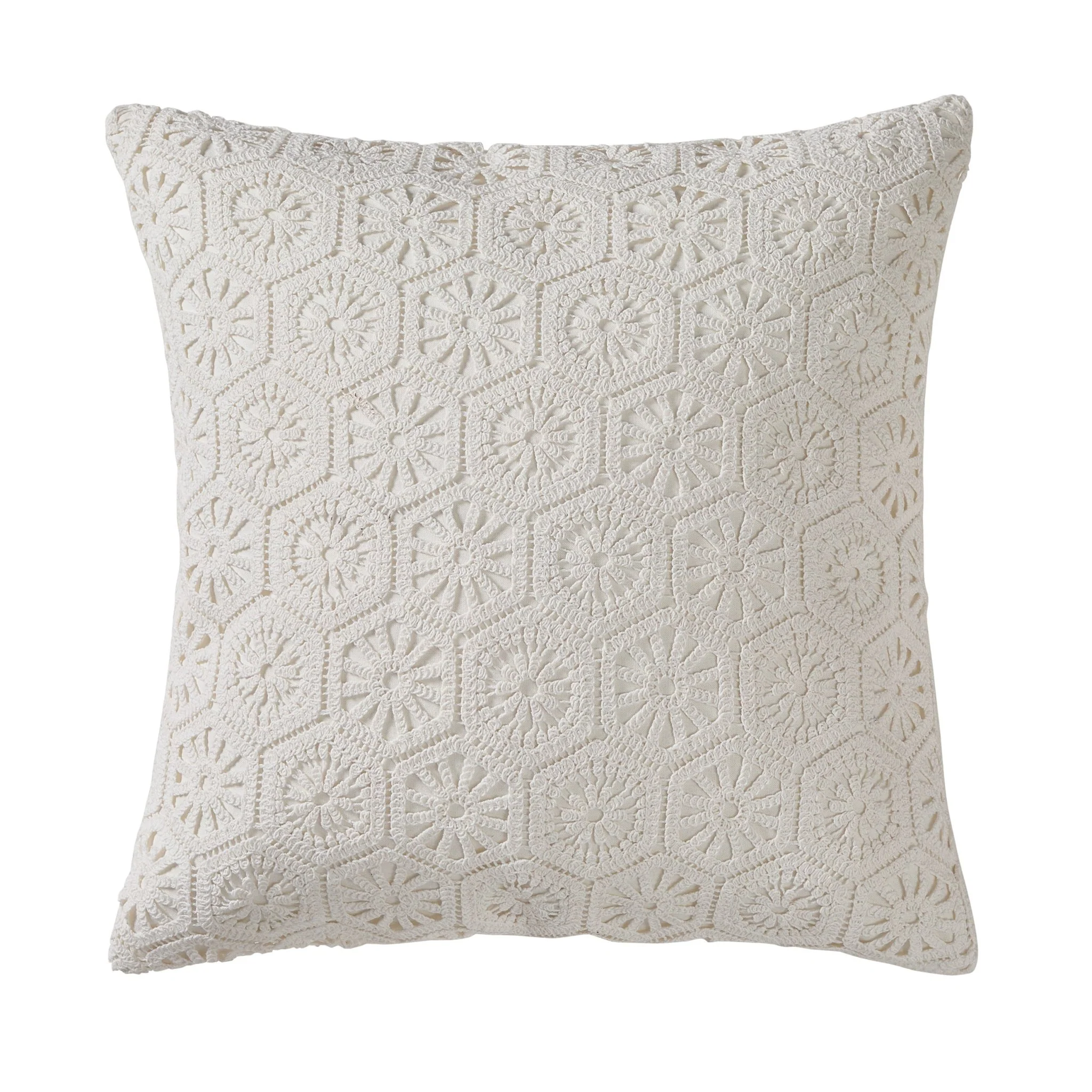 Crochet Knit Cushion Cover - Off White - Image 4