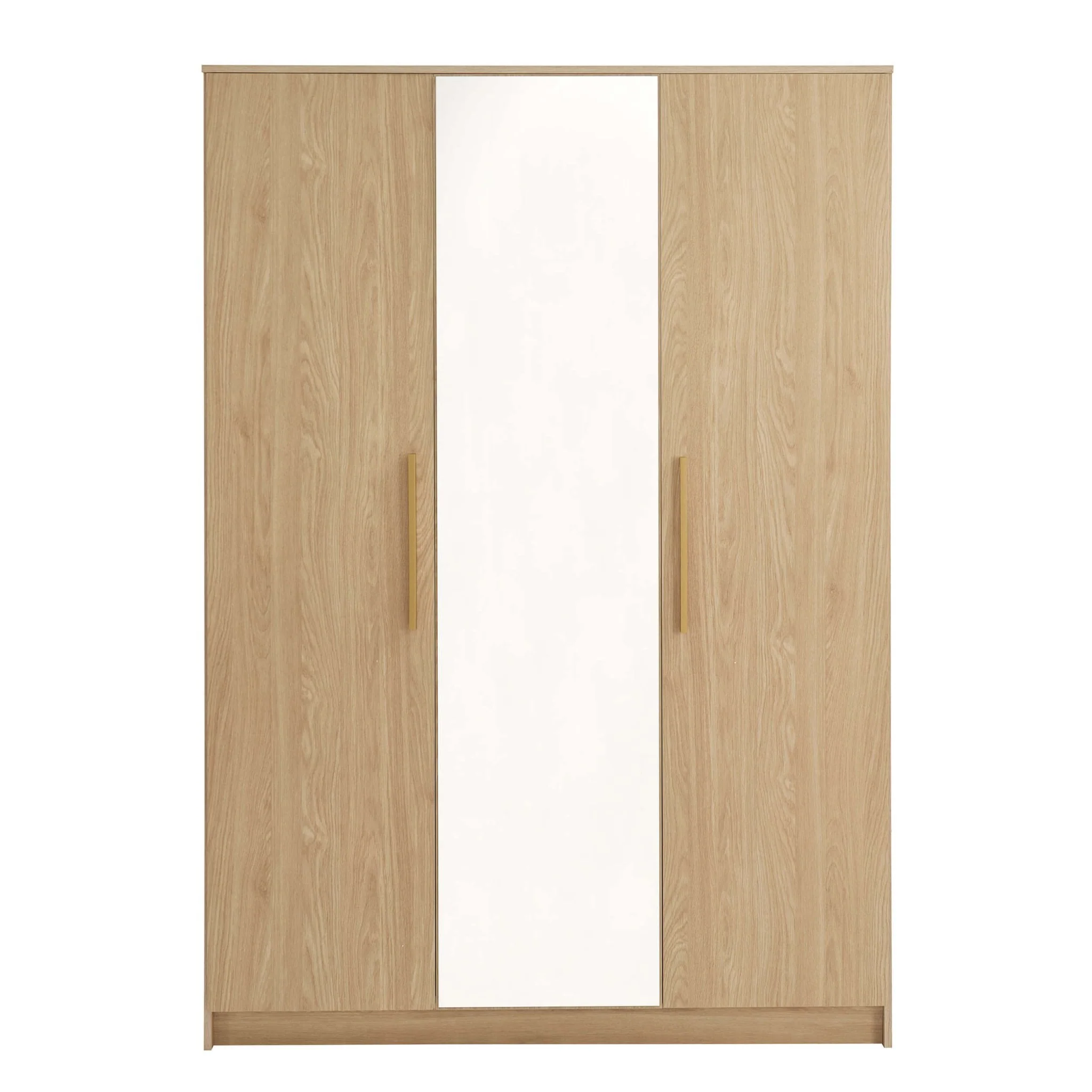 Darcey 3 Door Wardrobe - Light Wood - Image 5