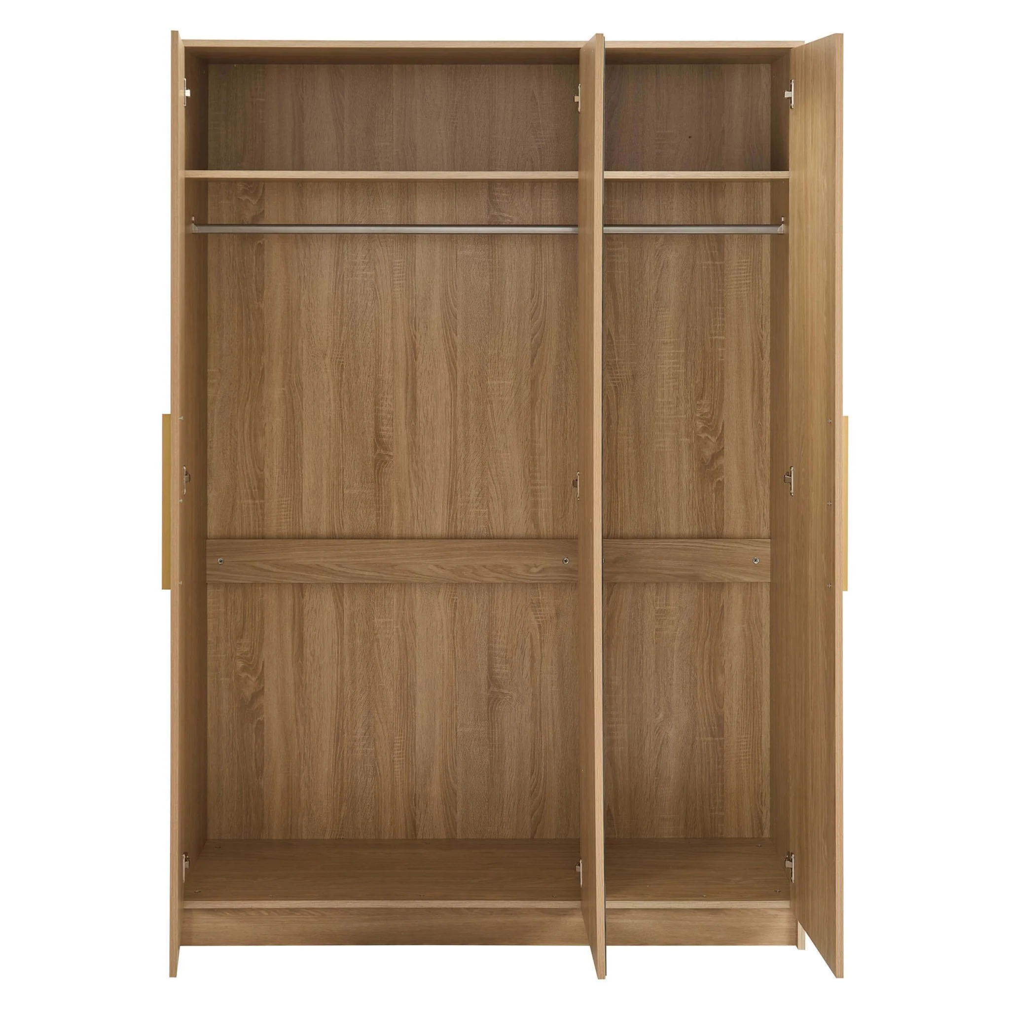 Darcey 3 Door Wardrobe - Light Wood - Image 9