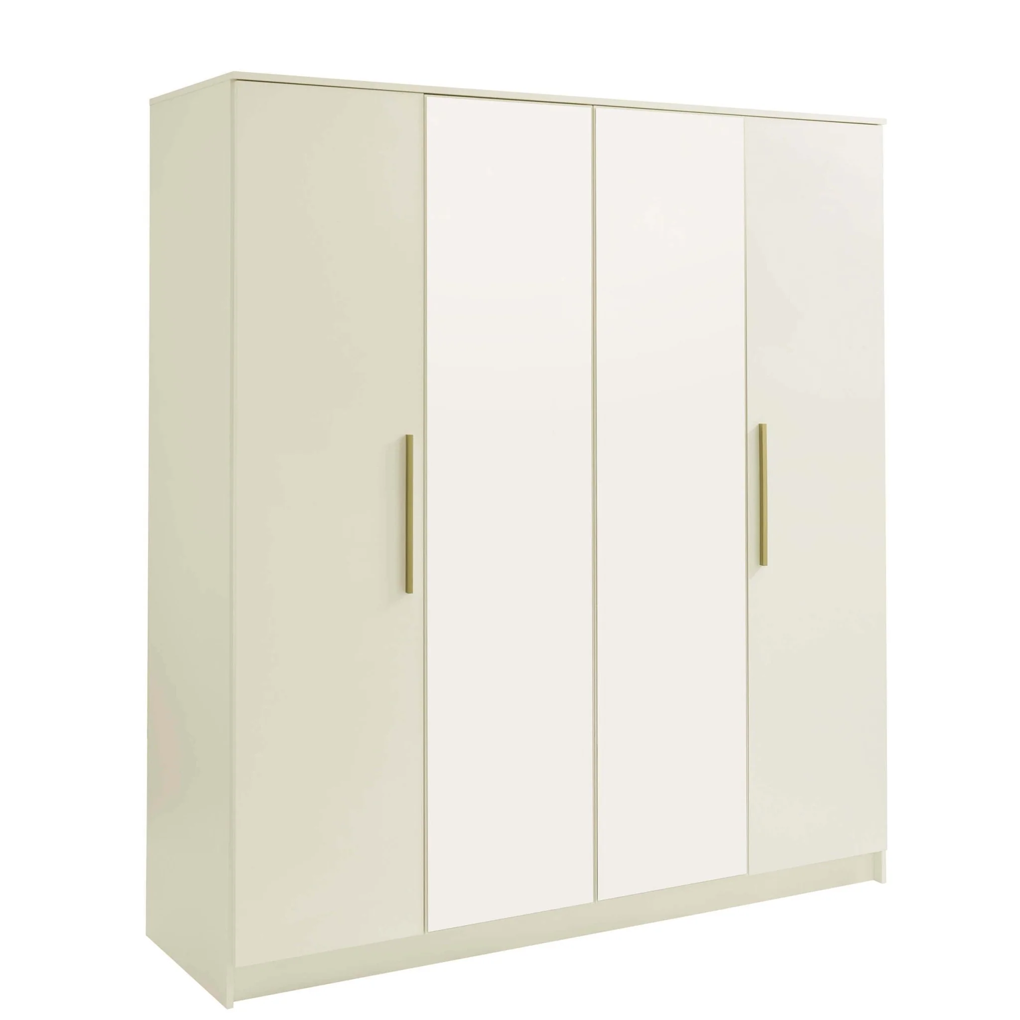 Darcey 4 Door Wardrobe - Cream - Image 4