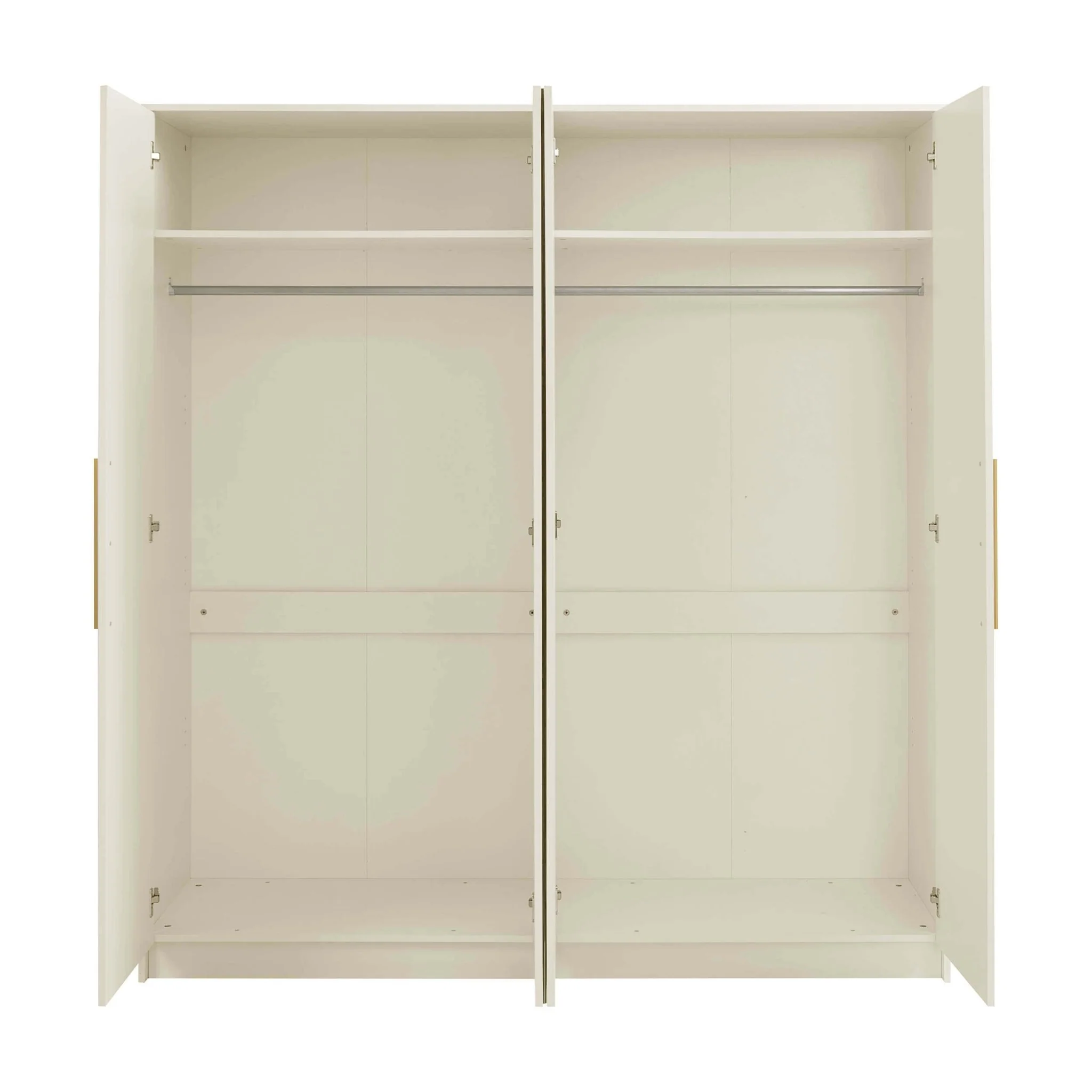 Darcey 4 Door Wardrobe - Cream - Image 7