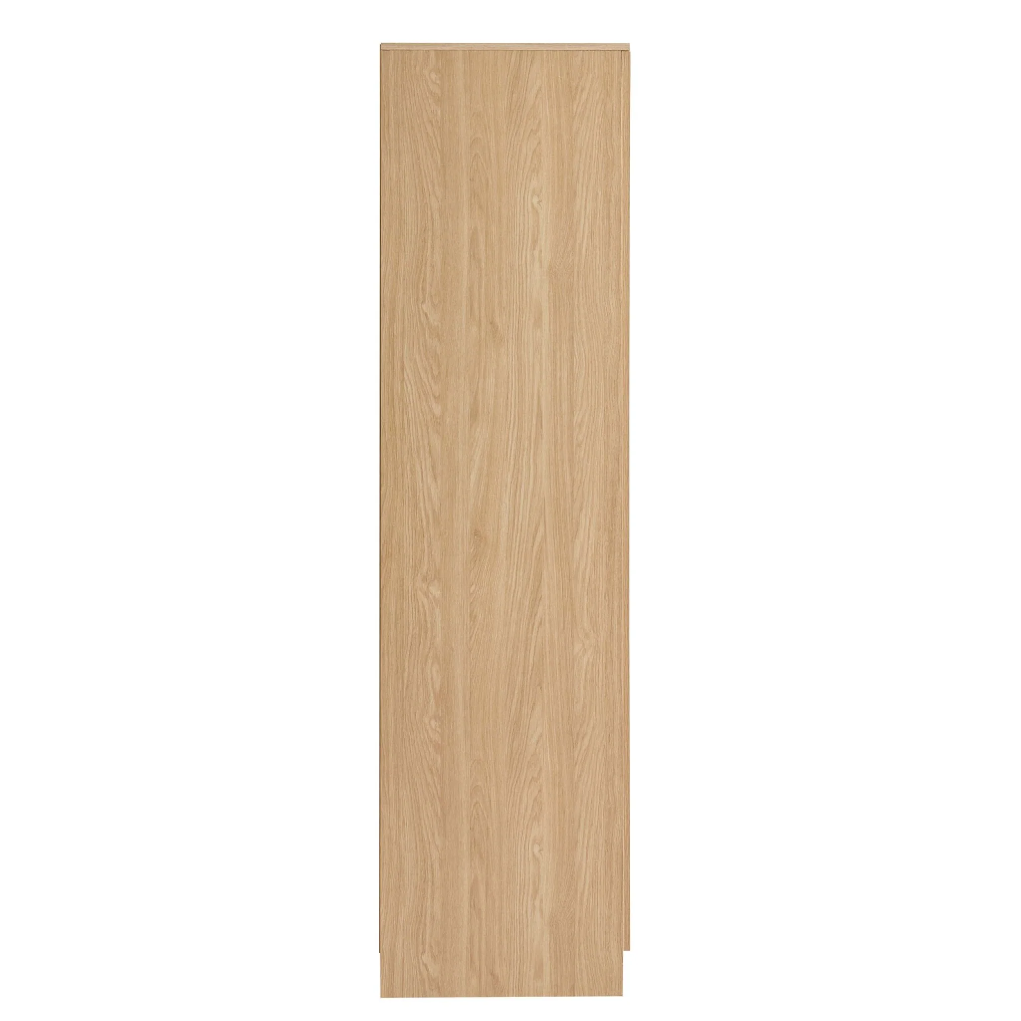 Darcey 4 Door Wardrobe - Light Wood - Image 6