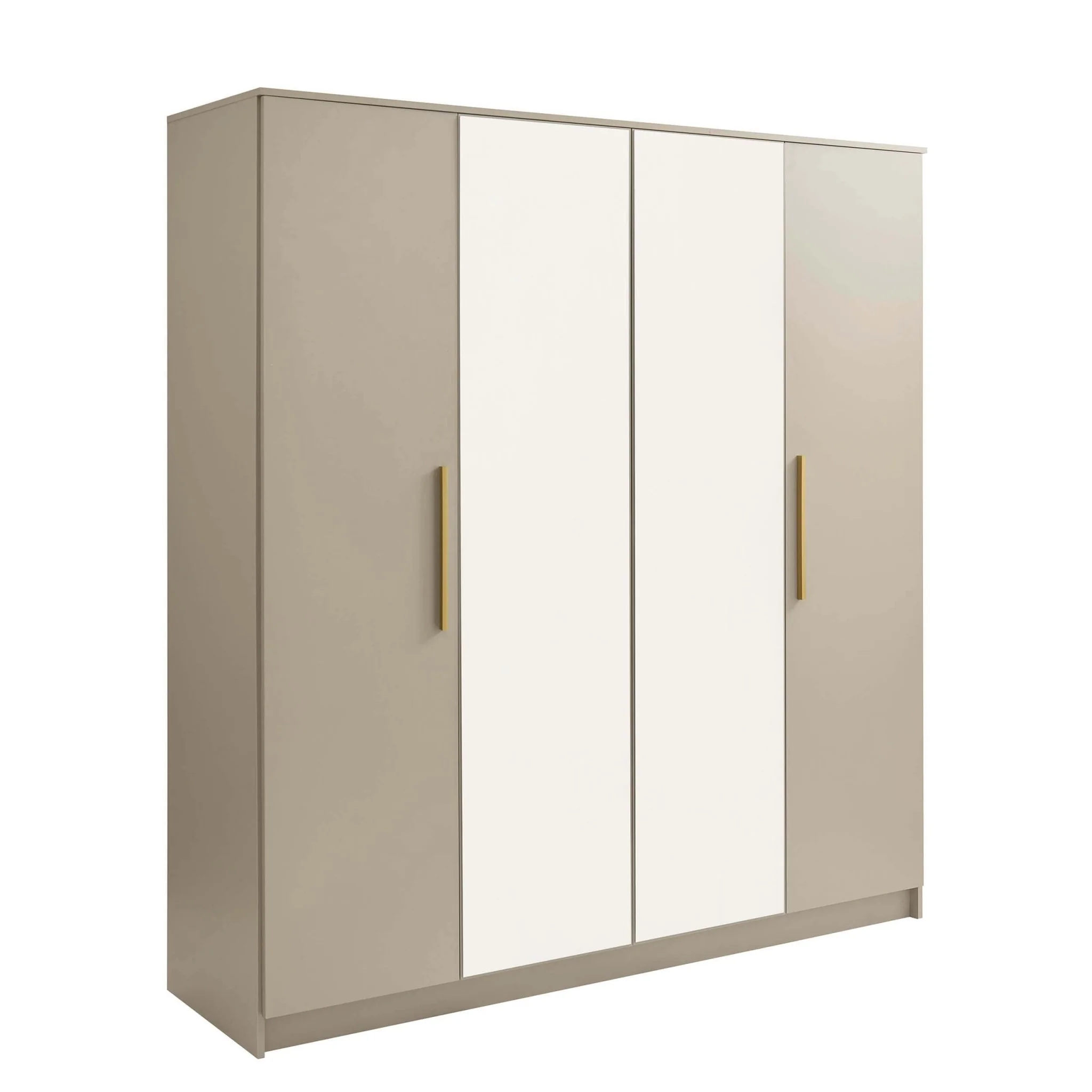 Darcey 4 Door Wardrobe - Taupe - Image 6