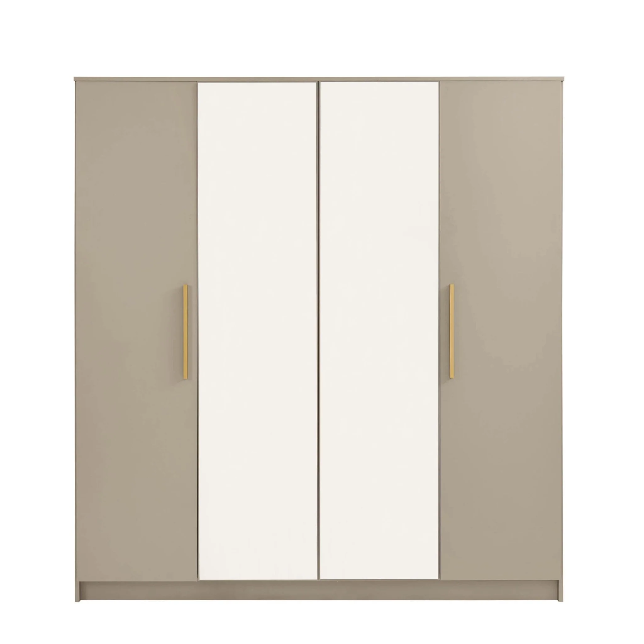 Darcey 4 Door Wardrobe - Taupe - Image 7