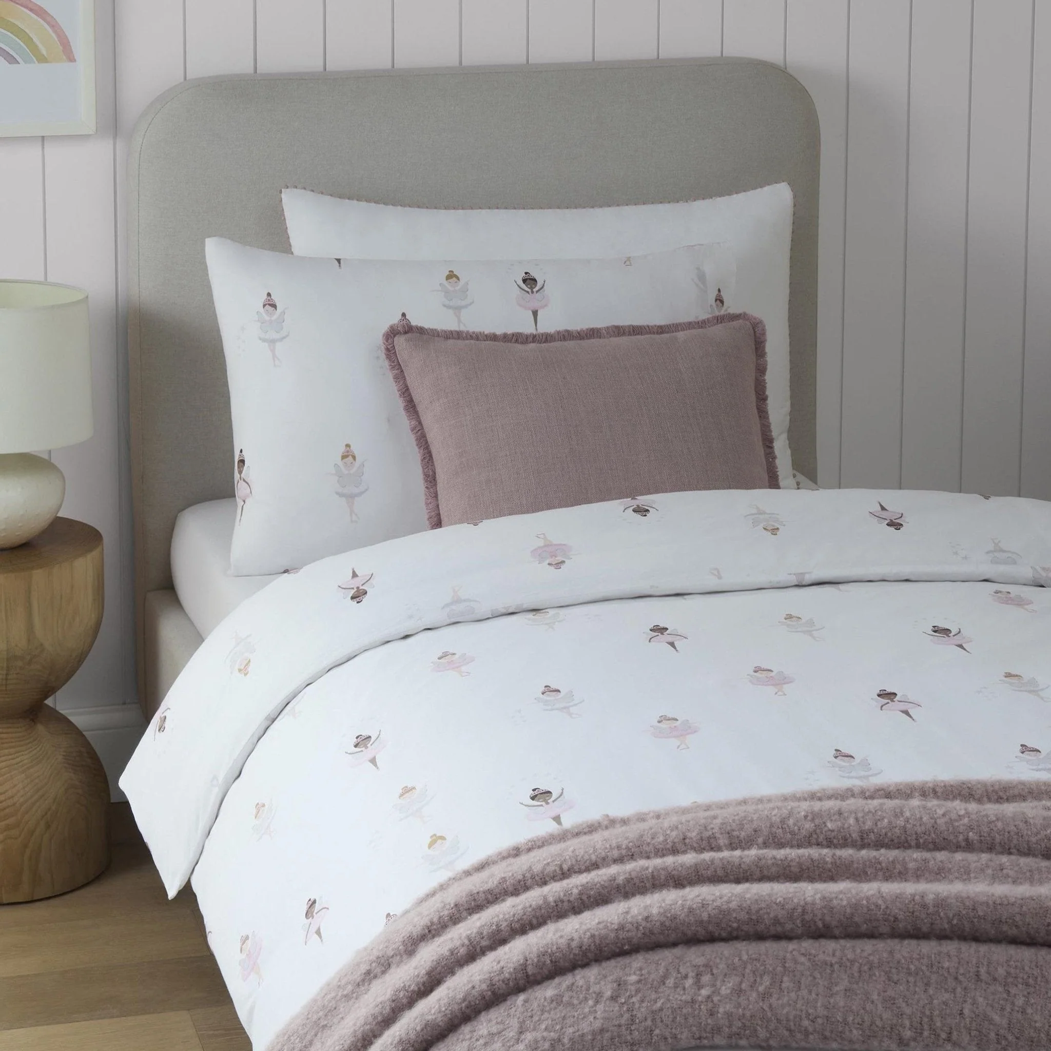 Darcy Ballerina 100% Cotton Kids Duvet Cover Set