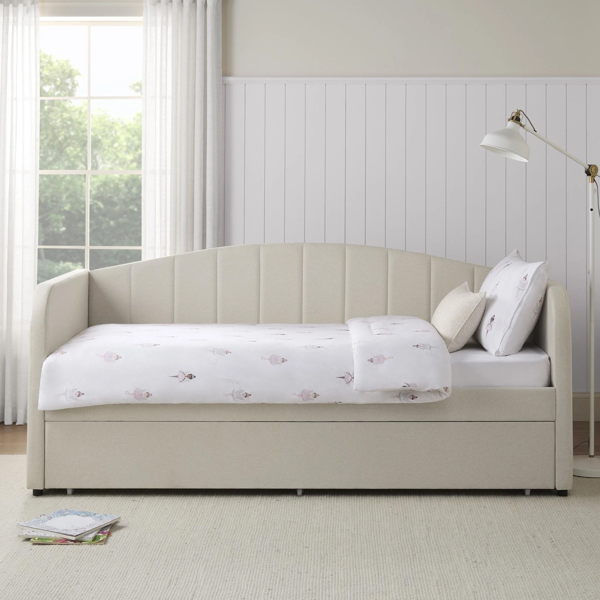 Darcy Ballerina 100% Cotton Kids Duvet Cover Set - Image 5