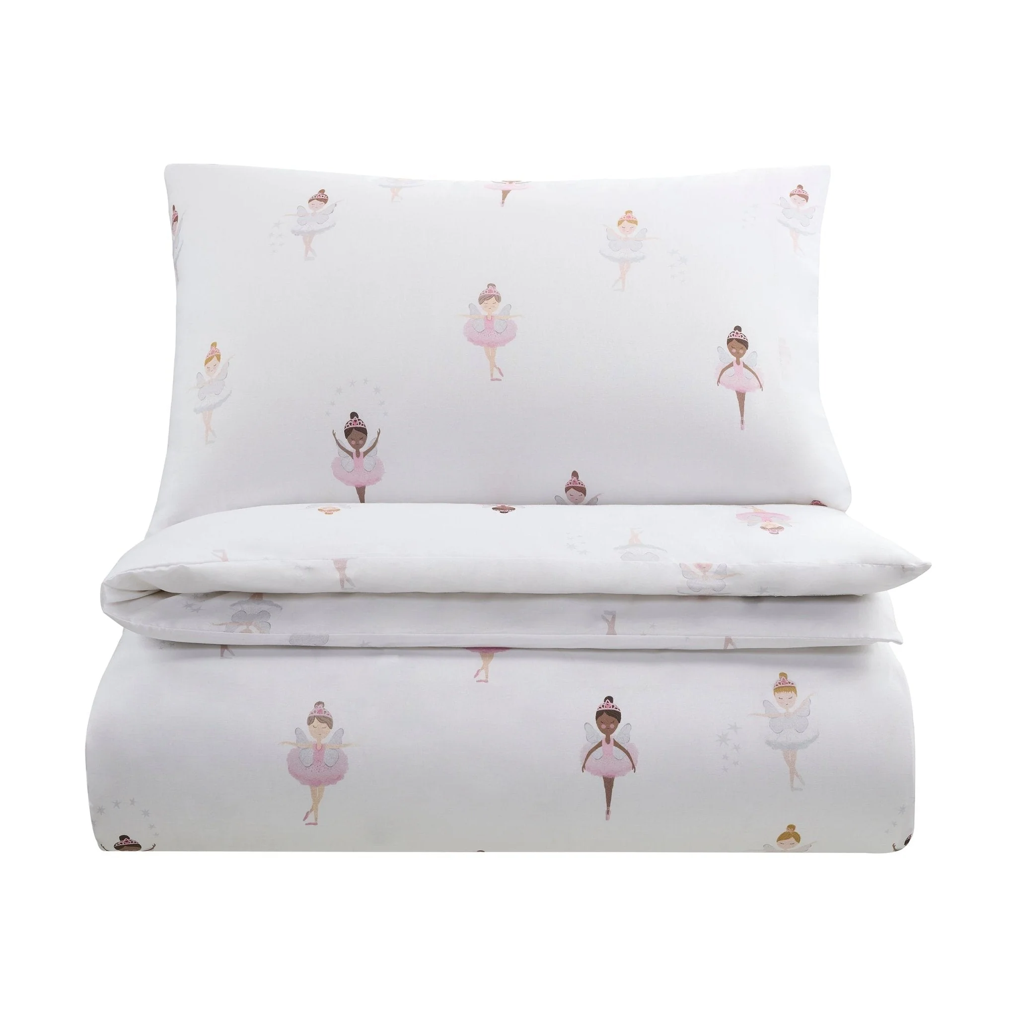 Darcy Ballerina 100% Cotton Kids Duvet Cover Set - Image 6