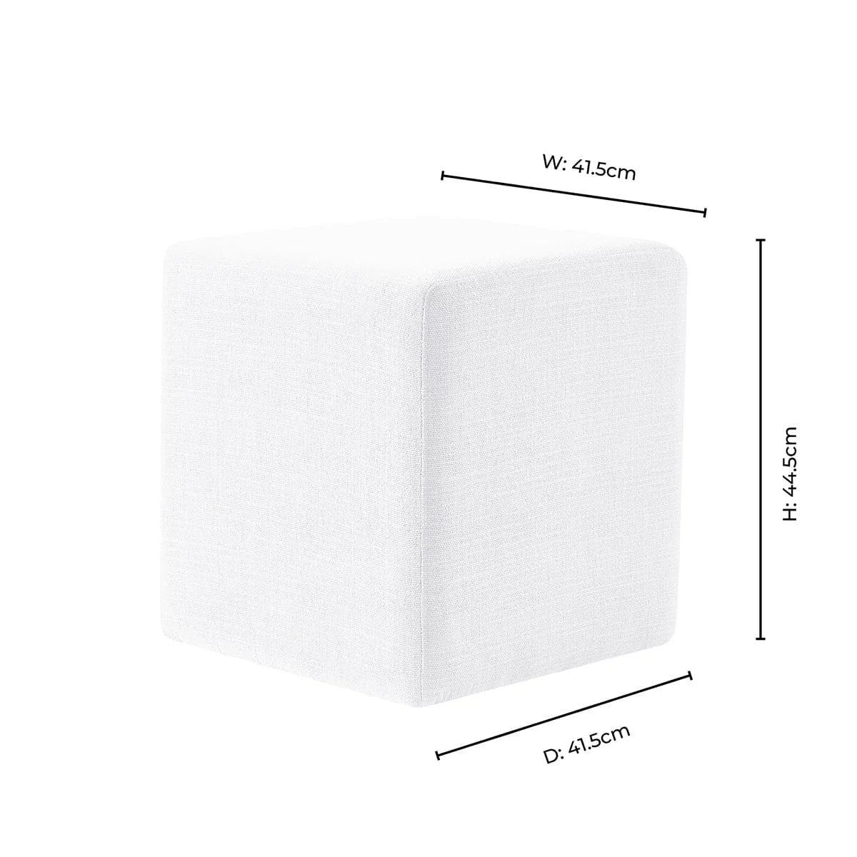 Delilah Pouffe - Textured Cappuccino - Image 8