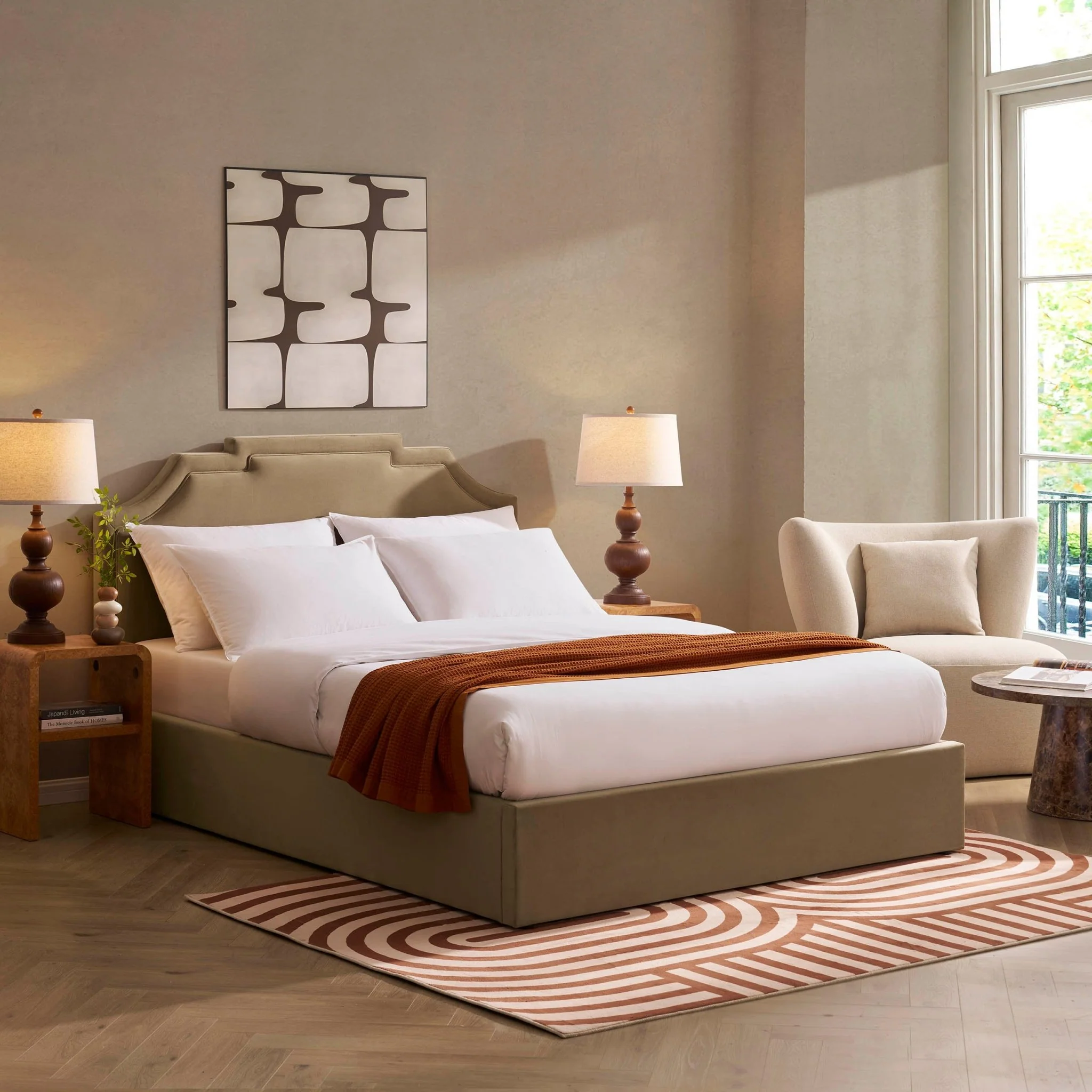 Delphi Ottoman Storage Bed - Latte - Image 3