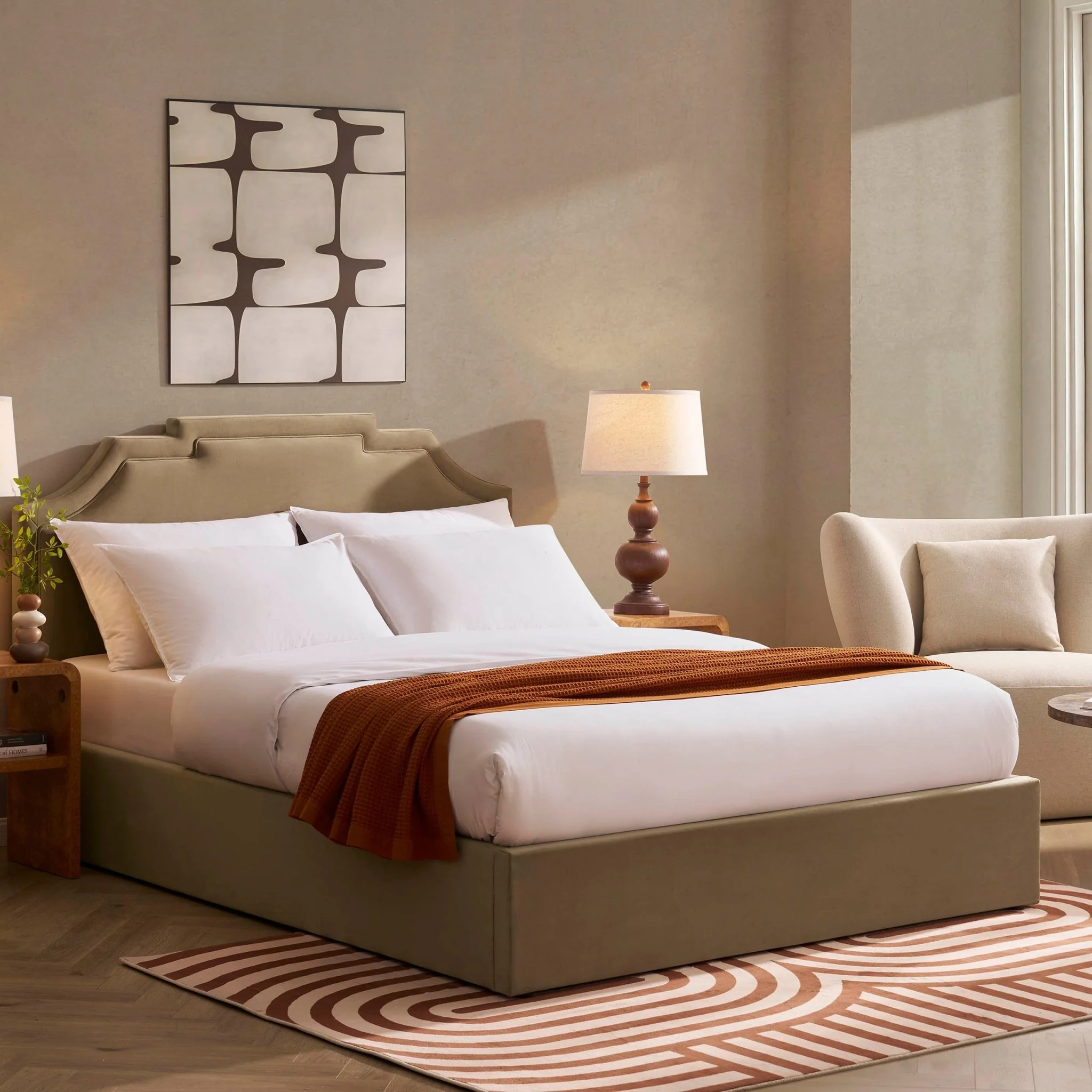 Delphi Ottoman Storage Bed - Latte - Image 4