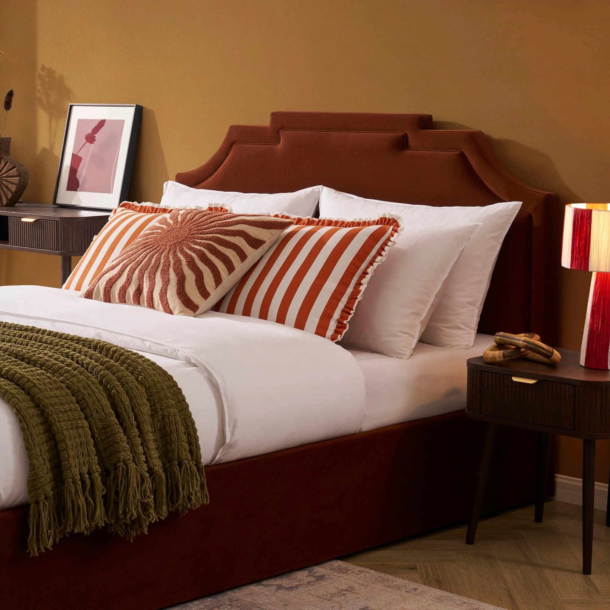 Delphi Ottoman Storage Bed - Terracotta - Image 6