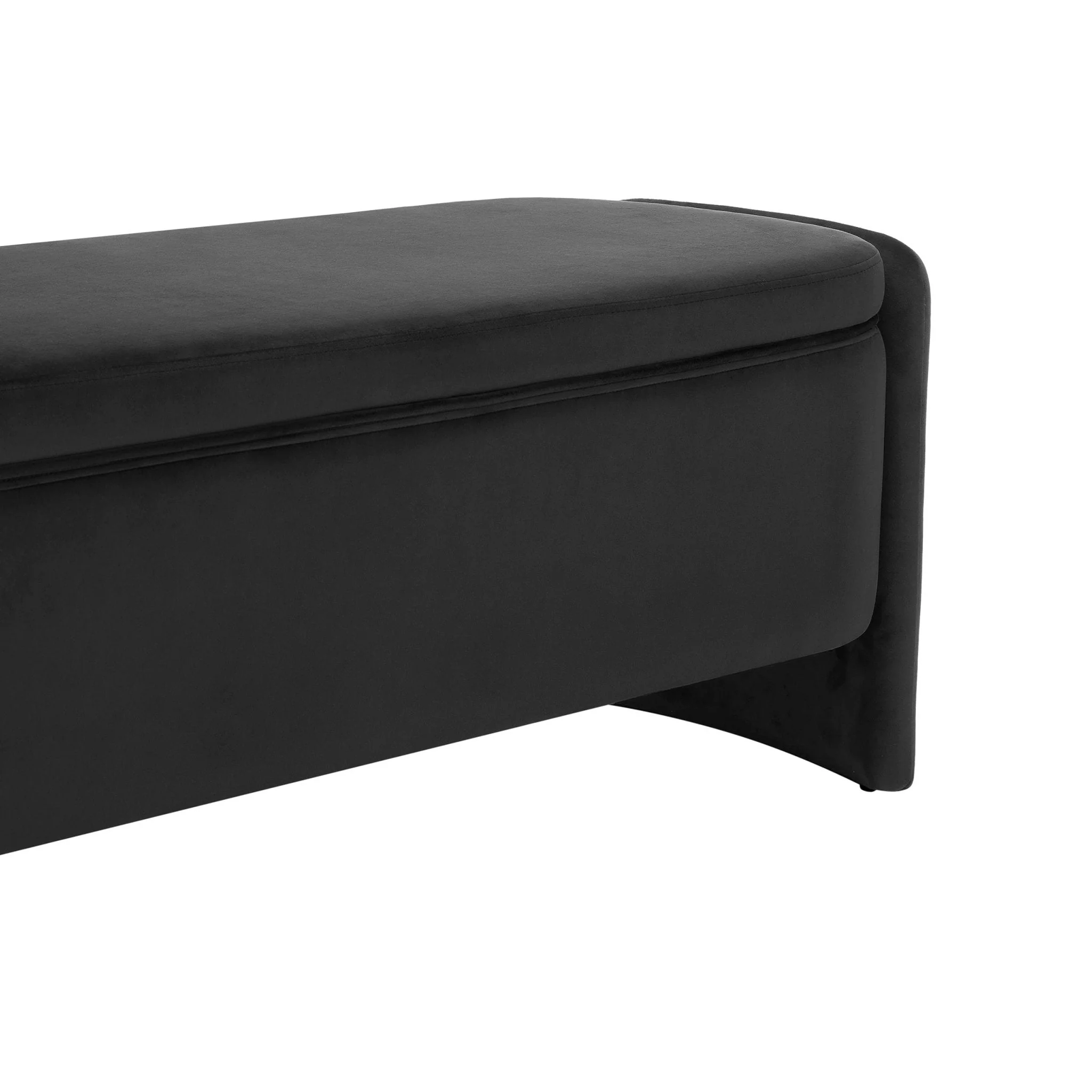 Didsbury Curved Storage Bench - Ink - Image 6