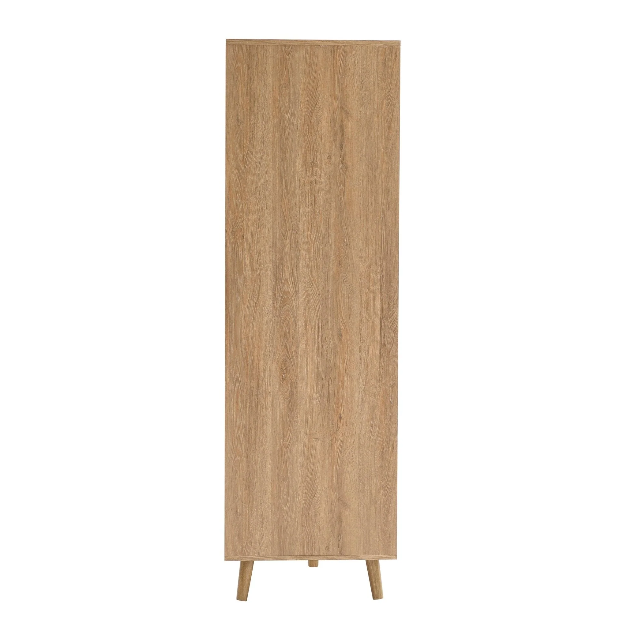 Dora 2 Door Wardrobe with Drawer - Light Wood - Image 4