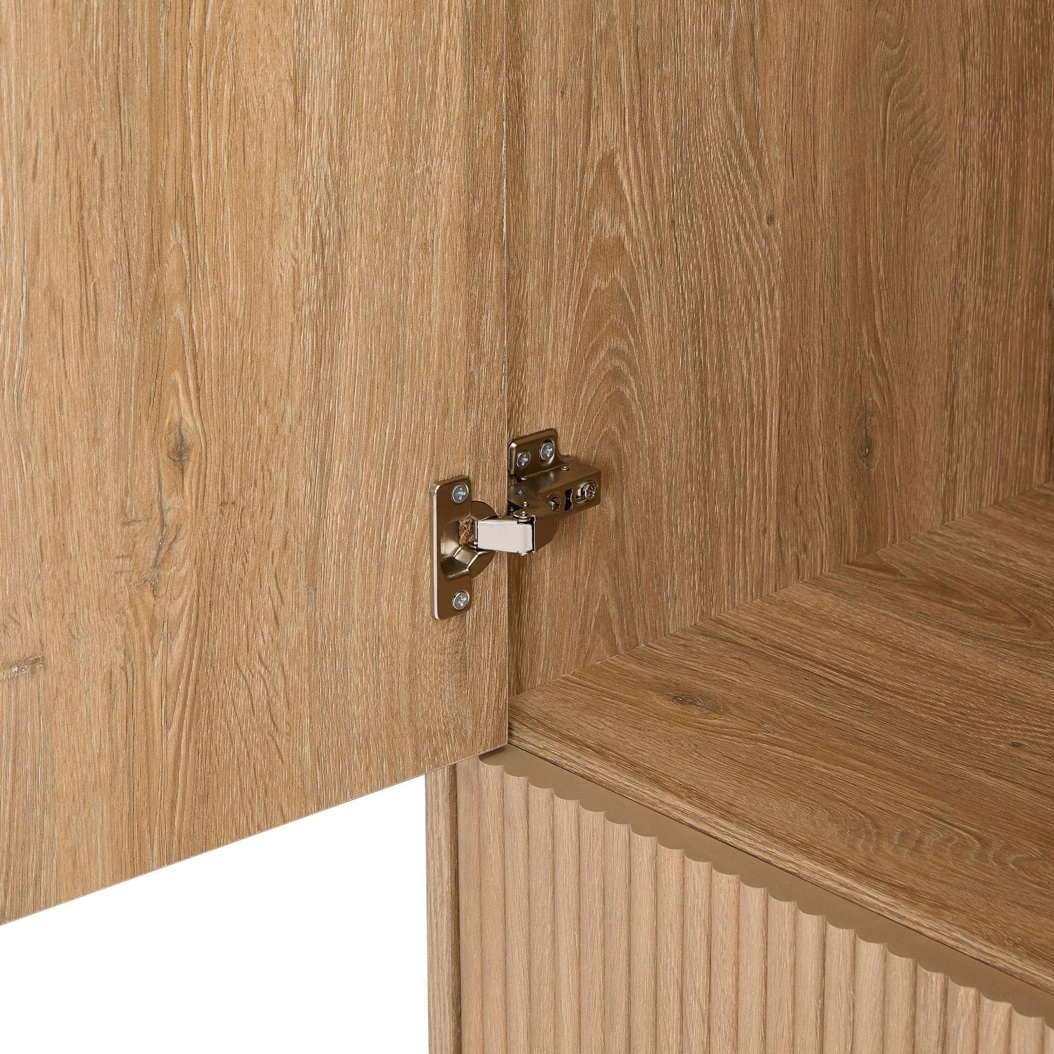 Dora 2 Door Wardrobe with Drawer - Light Wood - Image 5