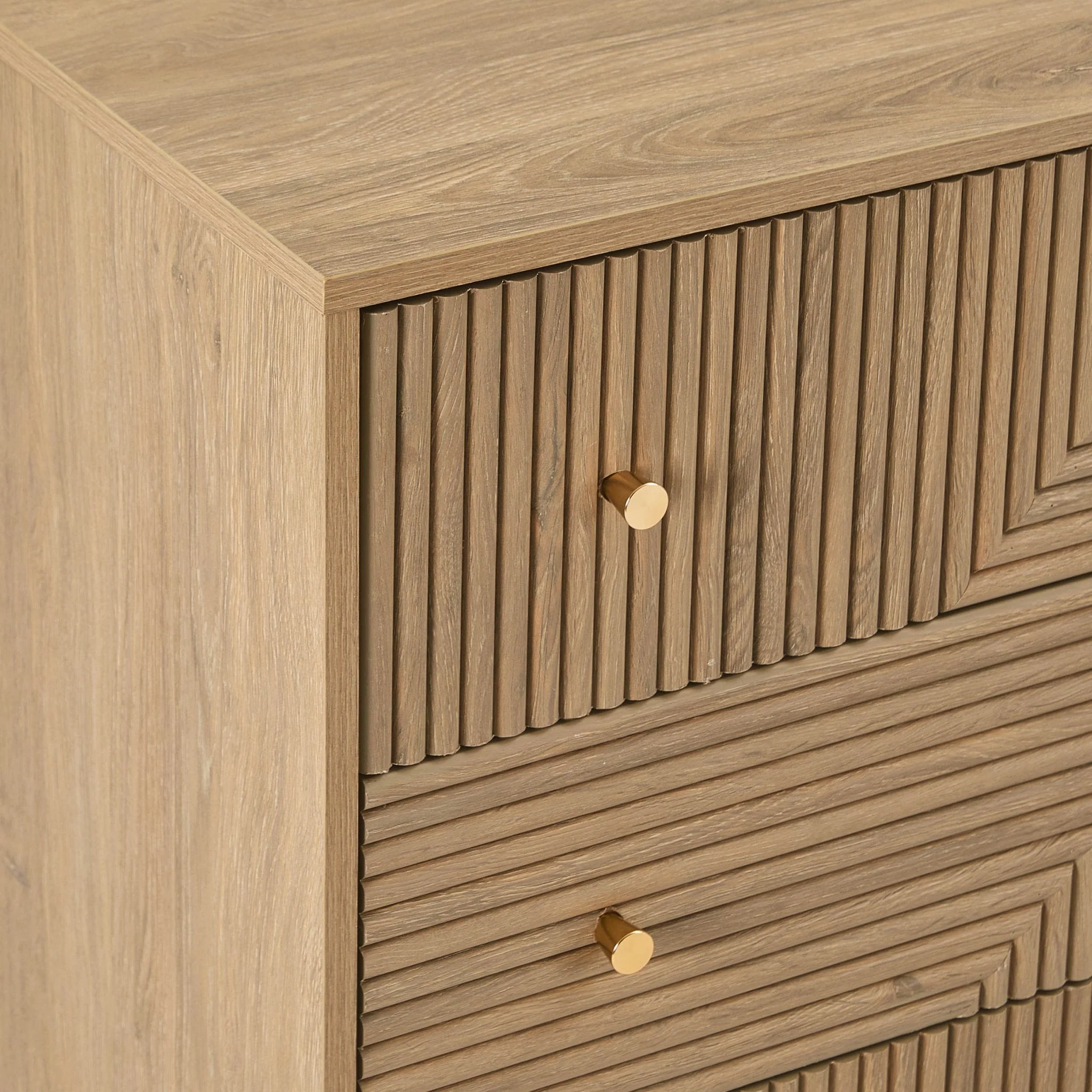 Dora 3 Drawer Chest - Light Wood - Image 5