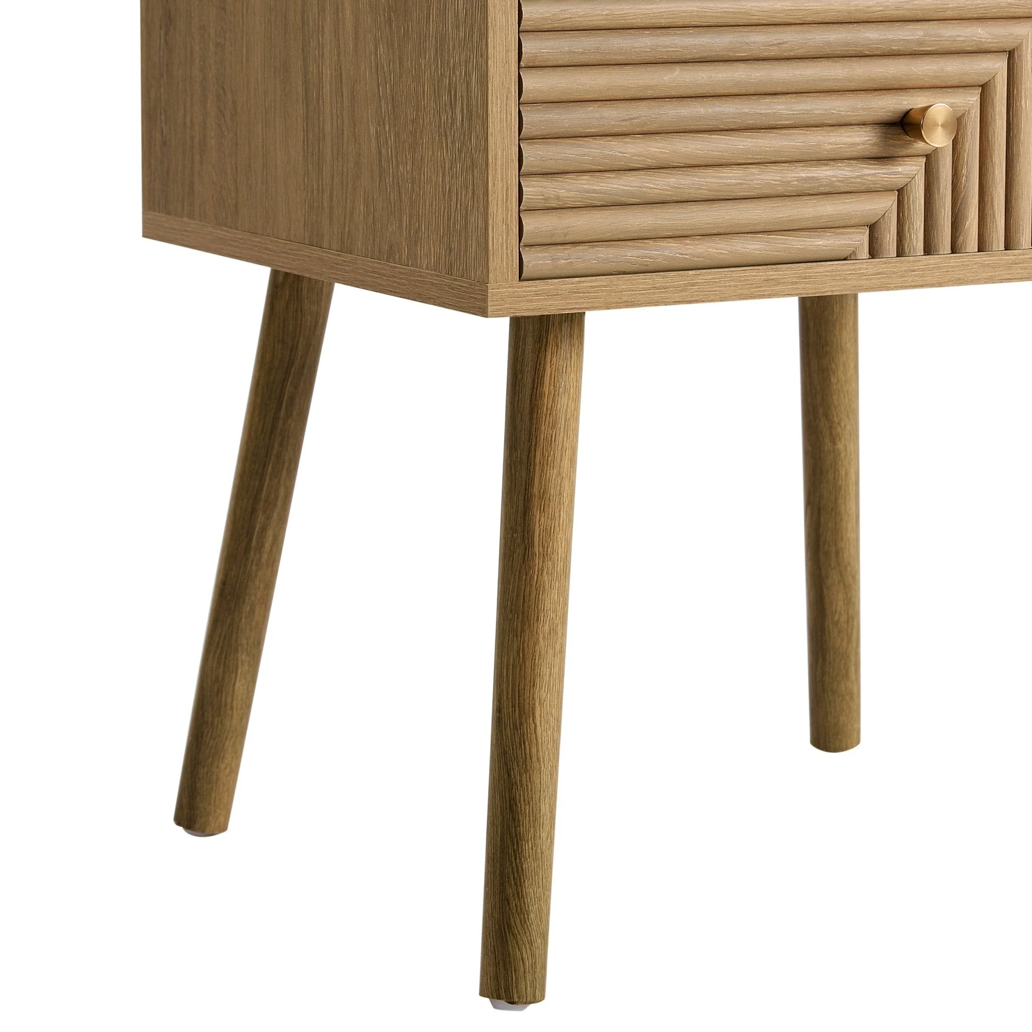 Dora 2 Drawer Nightstand - Light Wood - Image 7