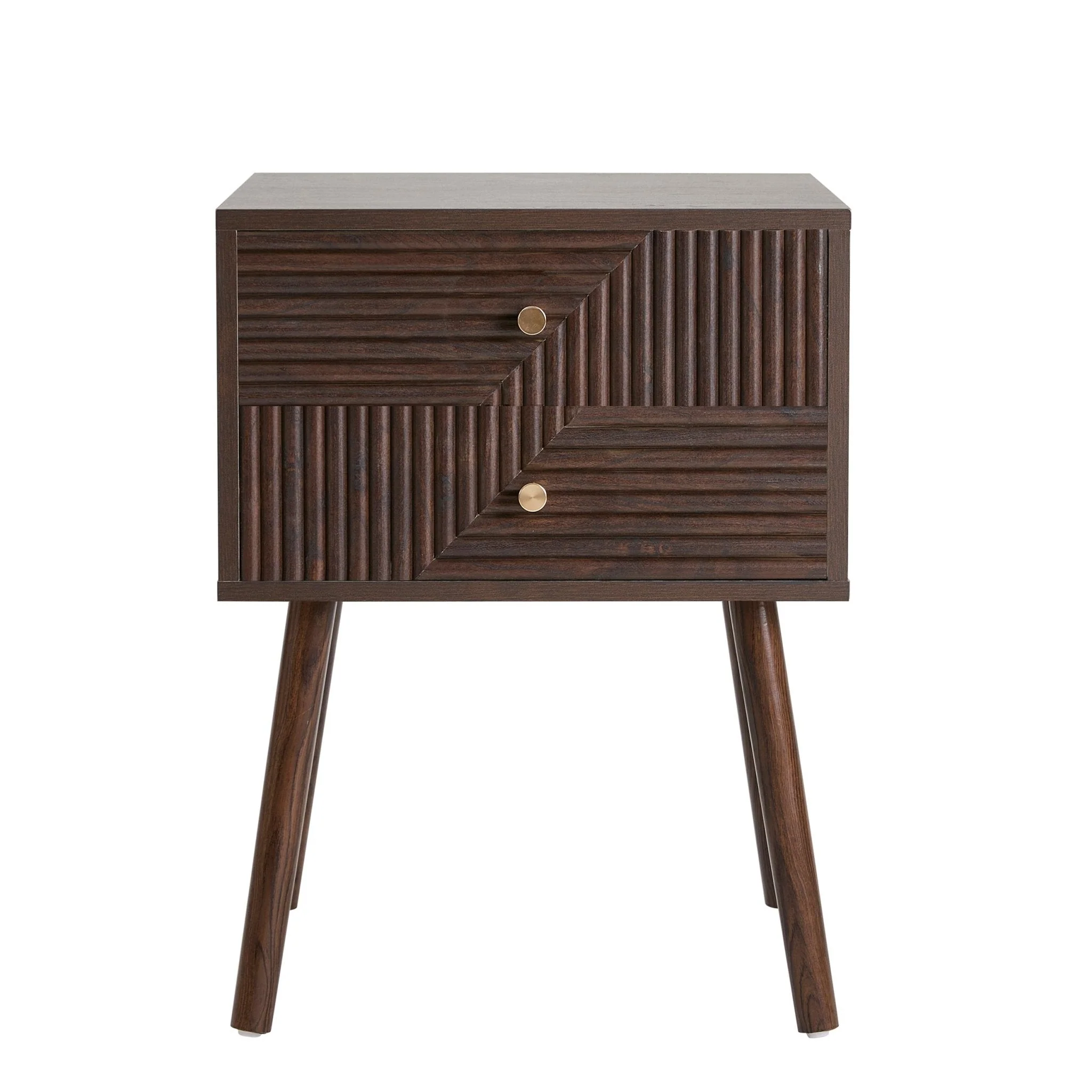 Dora 2 Drawer Nightstand - Walnut - Image 3