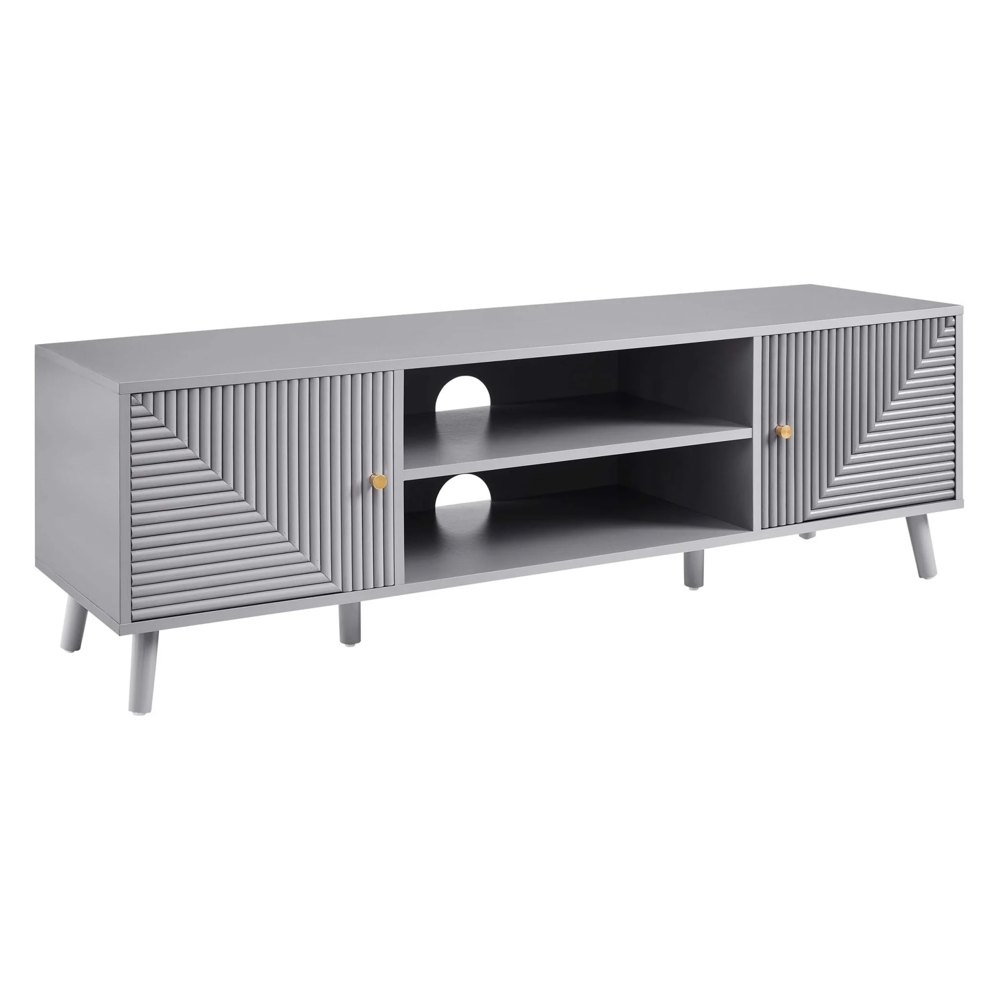 Dora TV Unit for TVs up to 60"- Light Grey - Image 3