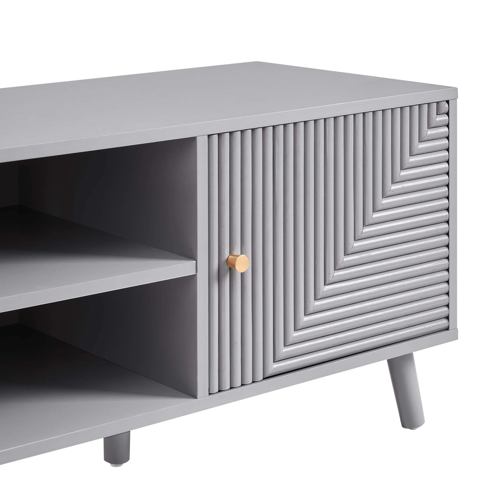 Dora TV Unit for TVs up to 60"- Light Grey - Image 7