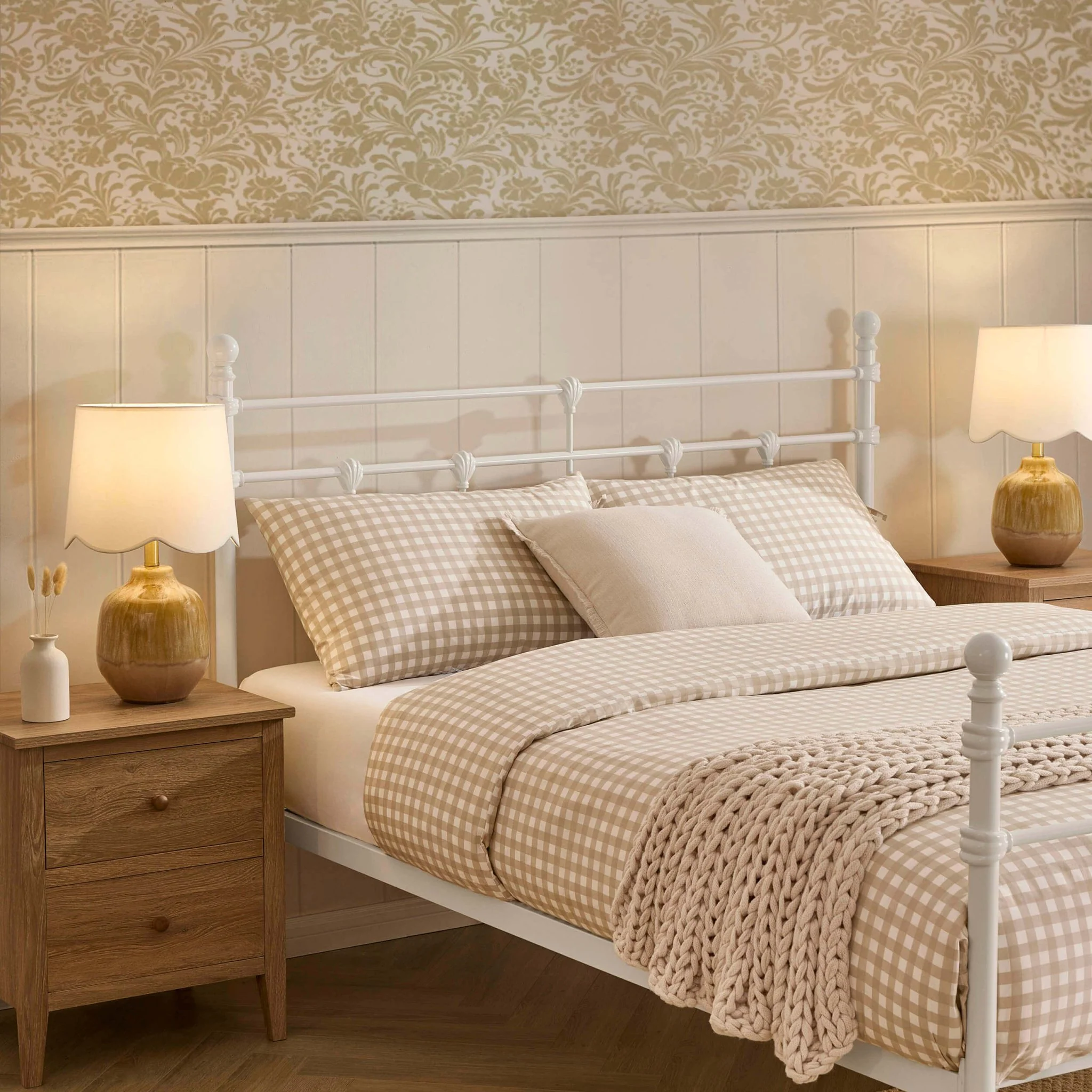 Dorset Metal Bed Frame - White - Image 3