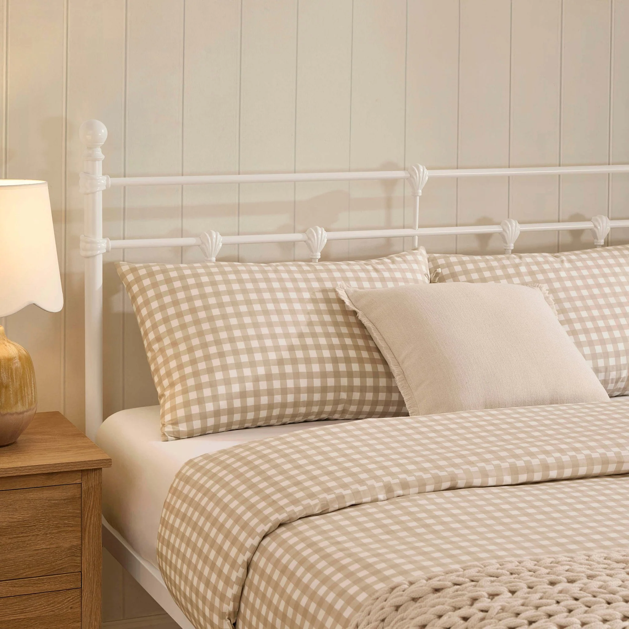 Dorset Metal Bed Frame - White - Image 5