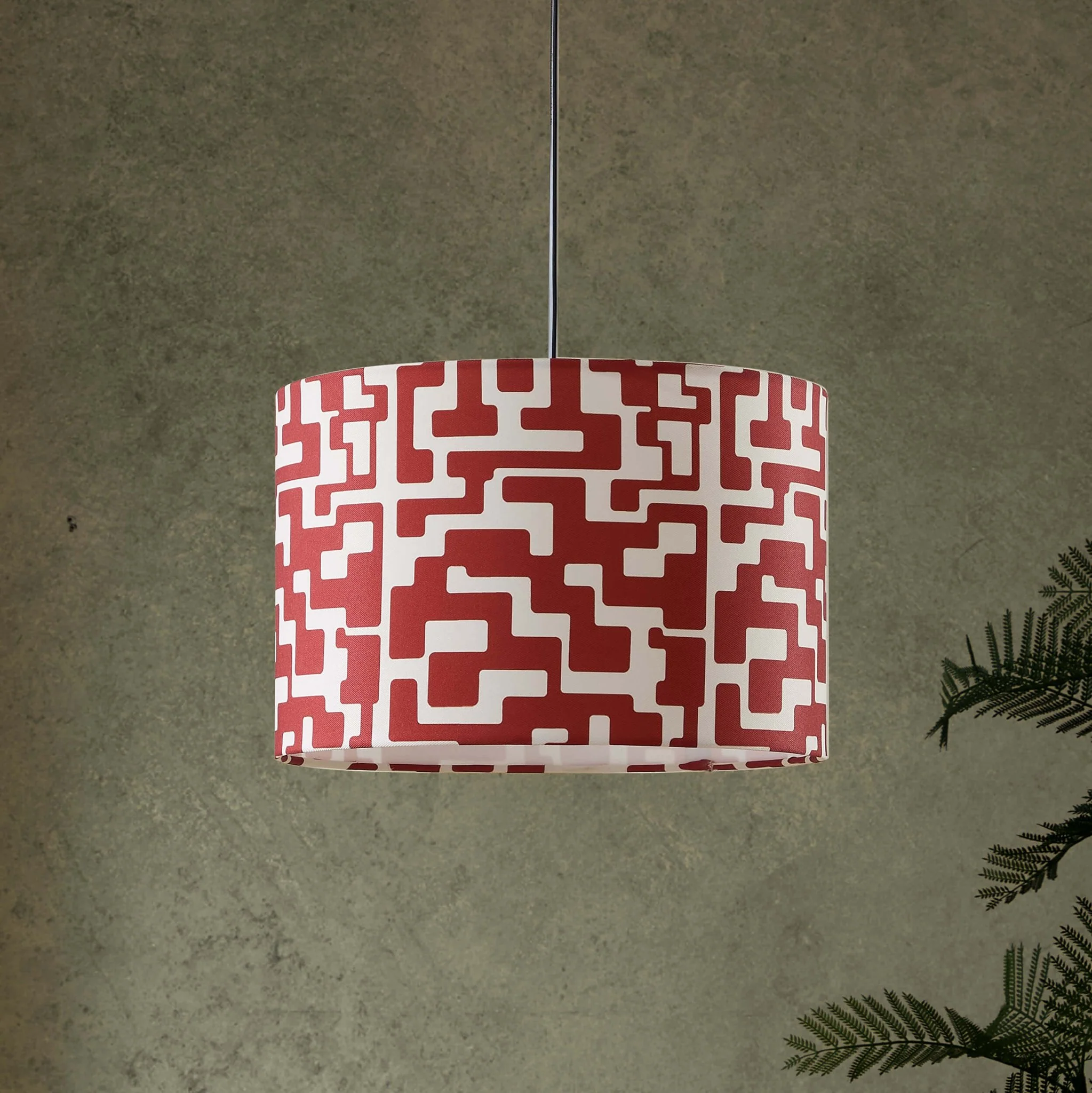 Drew Geometric Ceiling Shade - Orange - Image 2