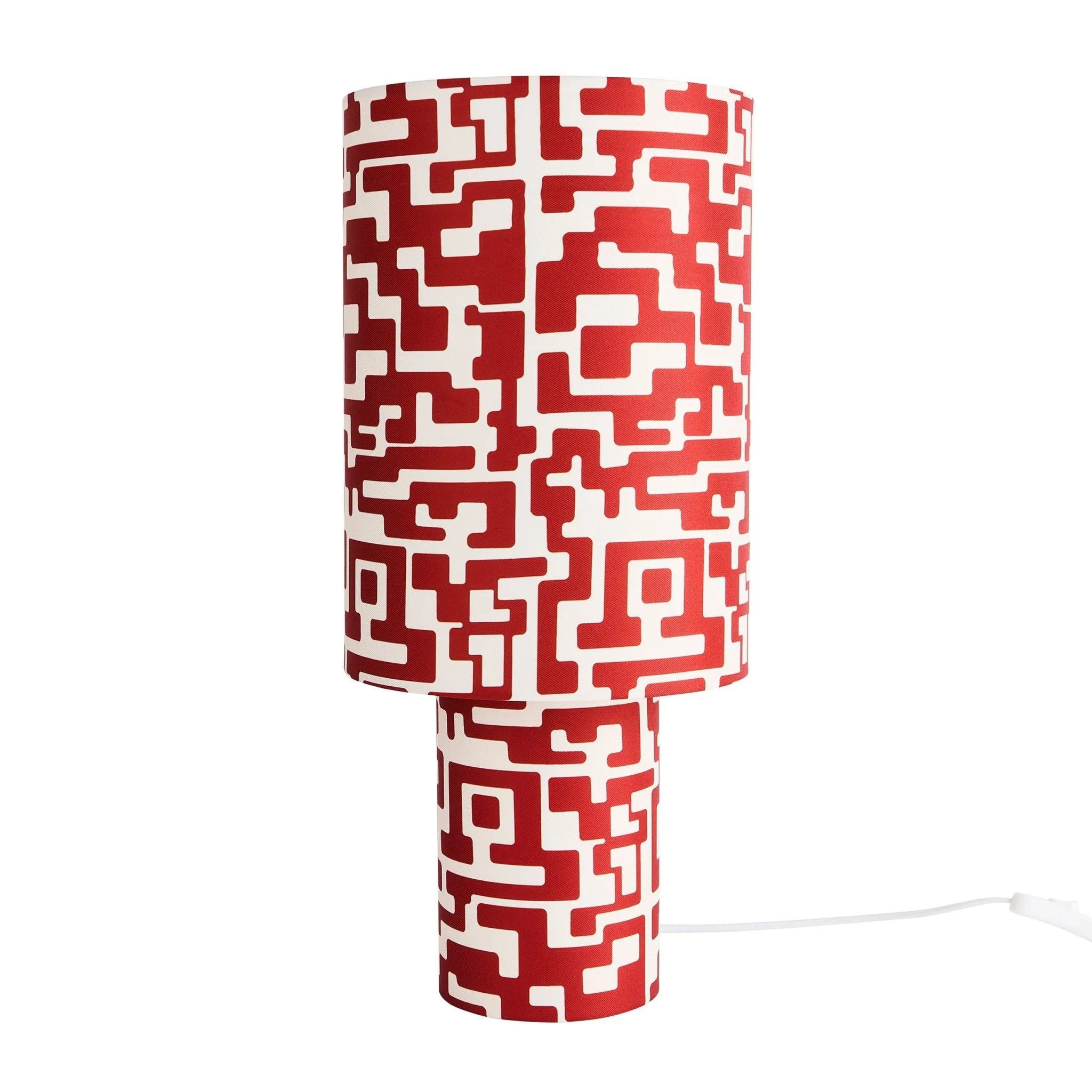 Drew Geometric Table Lamp - Orange - Image 3