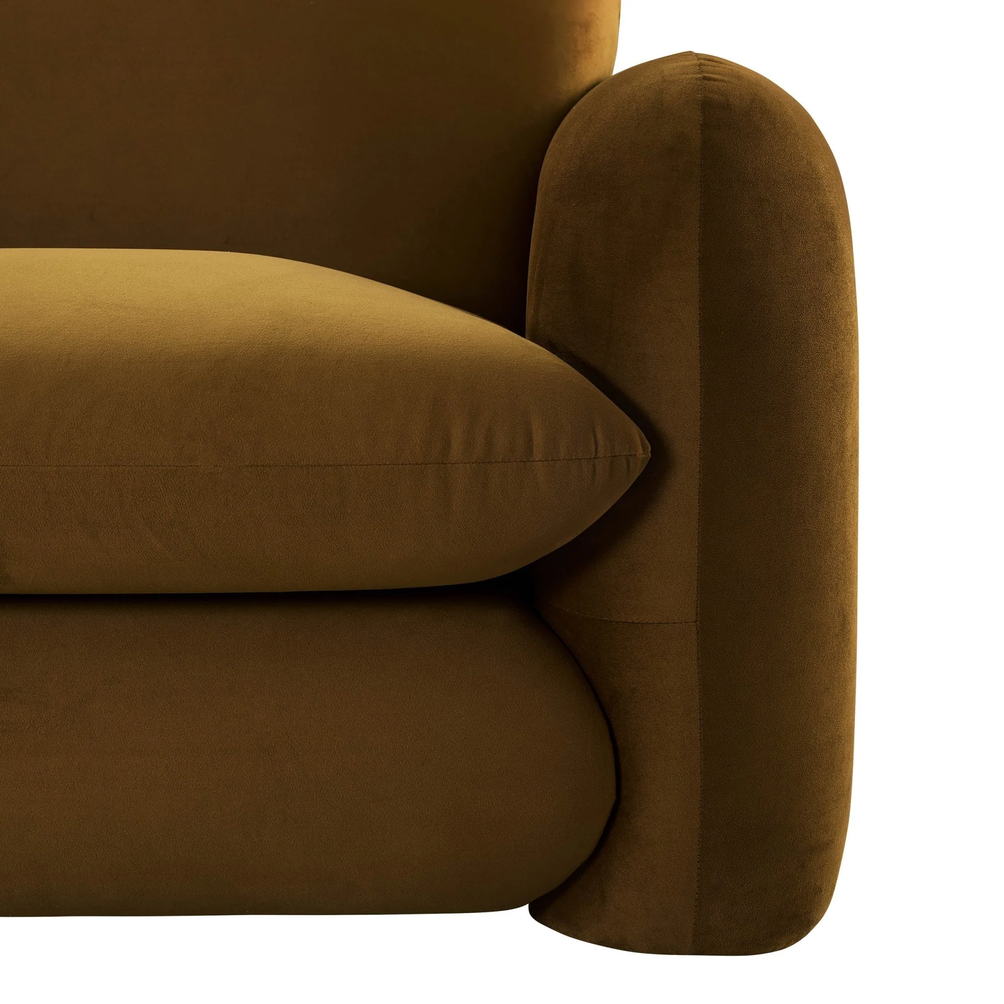 Dublin 2 Seater Sofa- Muted Gold - Image 7