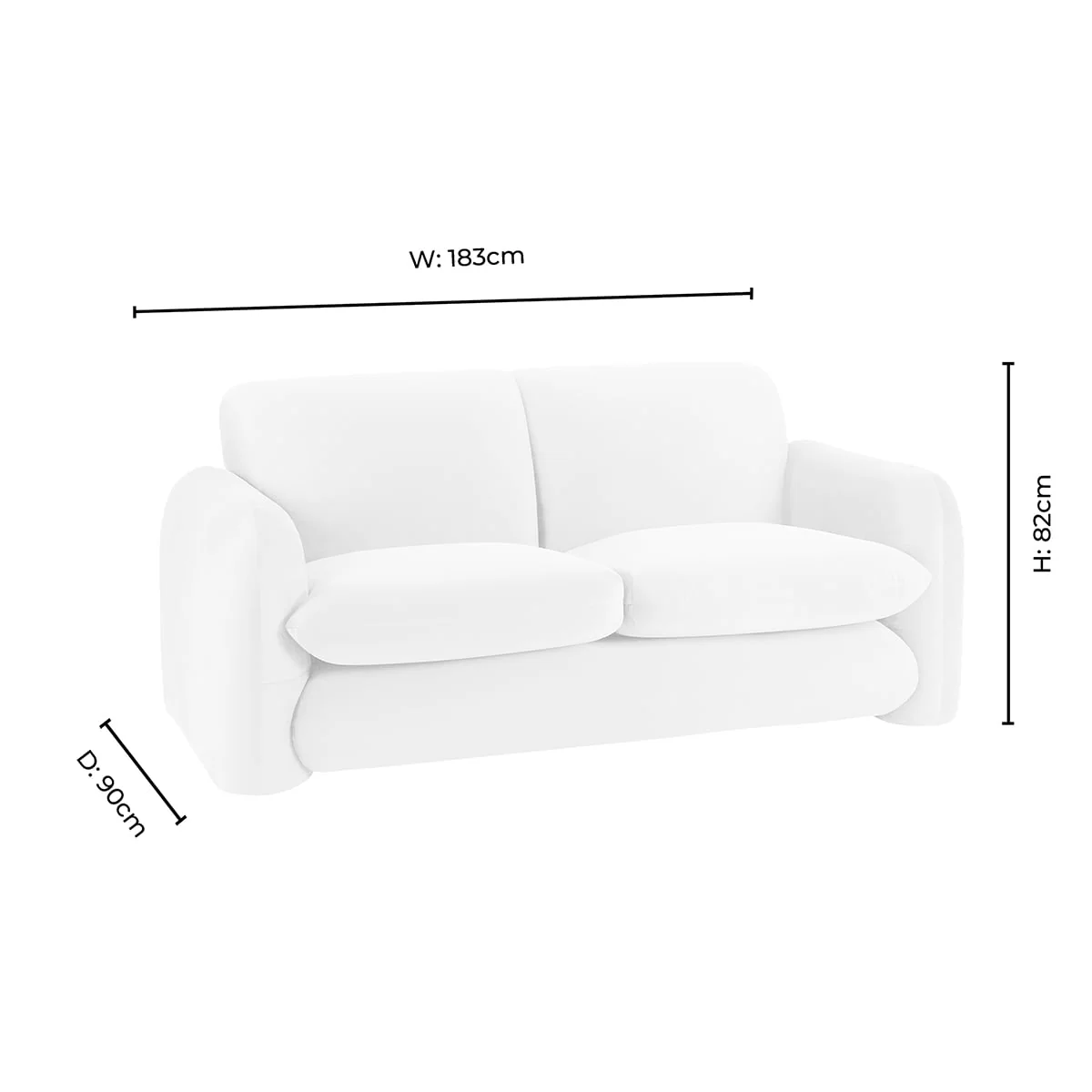 Dublin 2 Seater Sofa- Muted Gold - Image 9