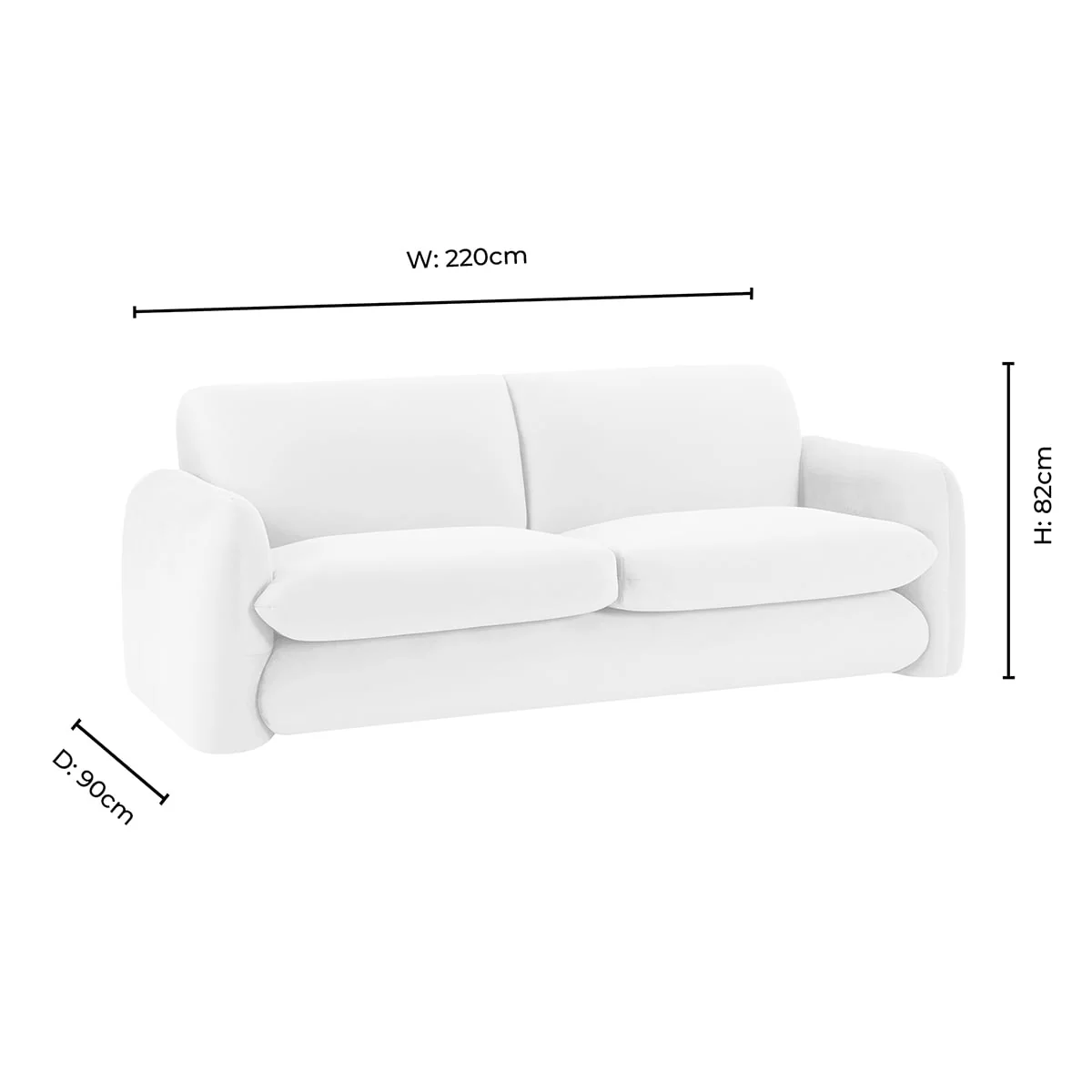Dublin 3 Seater Sofa - Muted Gold - Image 8