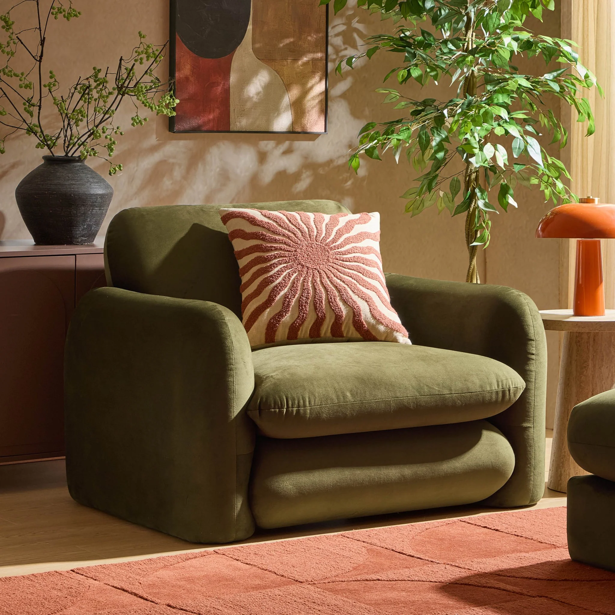 Dublin Loveseat - Rich Green