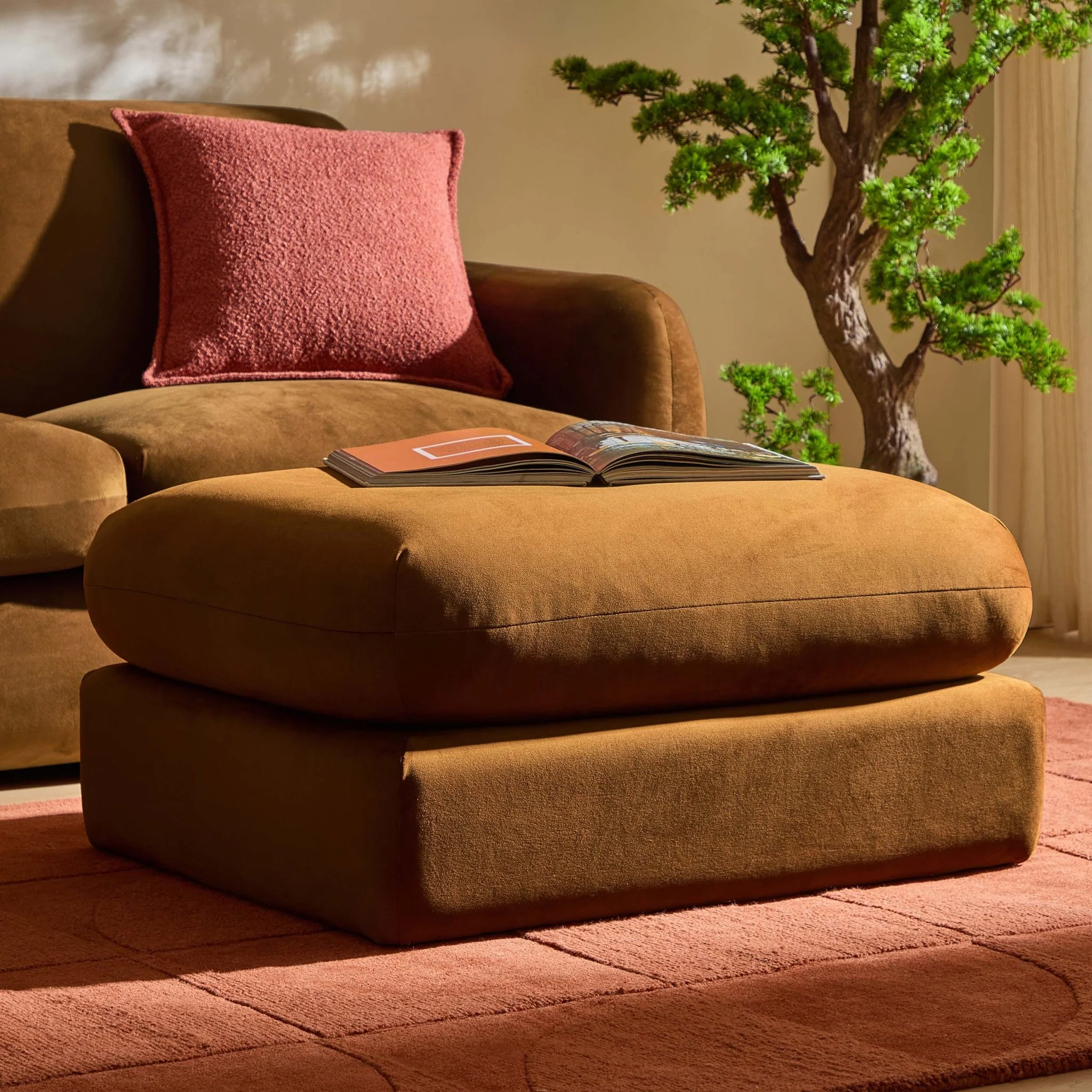 Dublin Pouffe - Muted Gold - Image 2