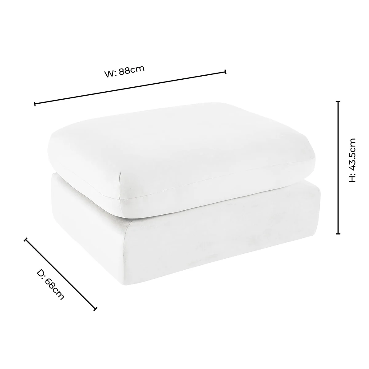 Dublin Pouffe - Popcorn Teddy - Image 9