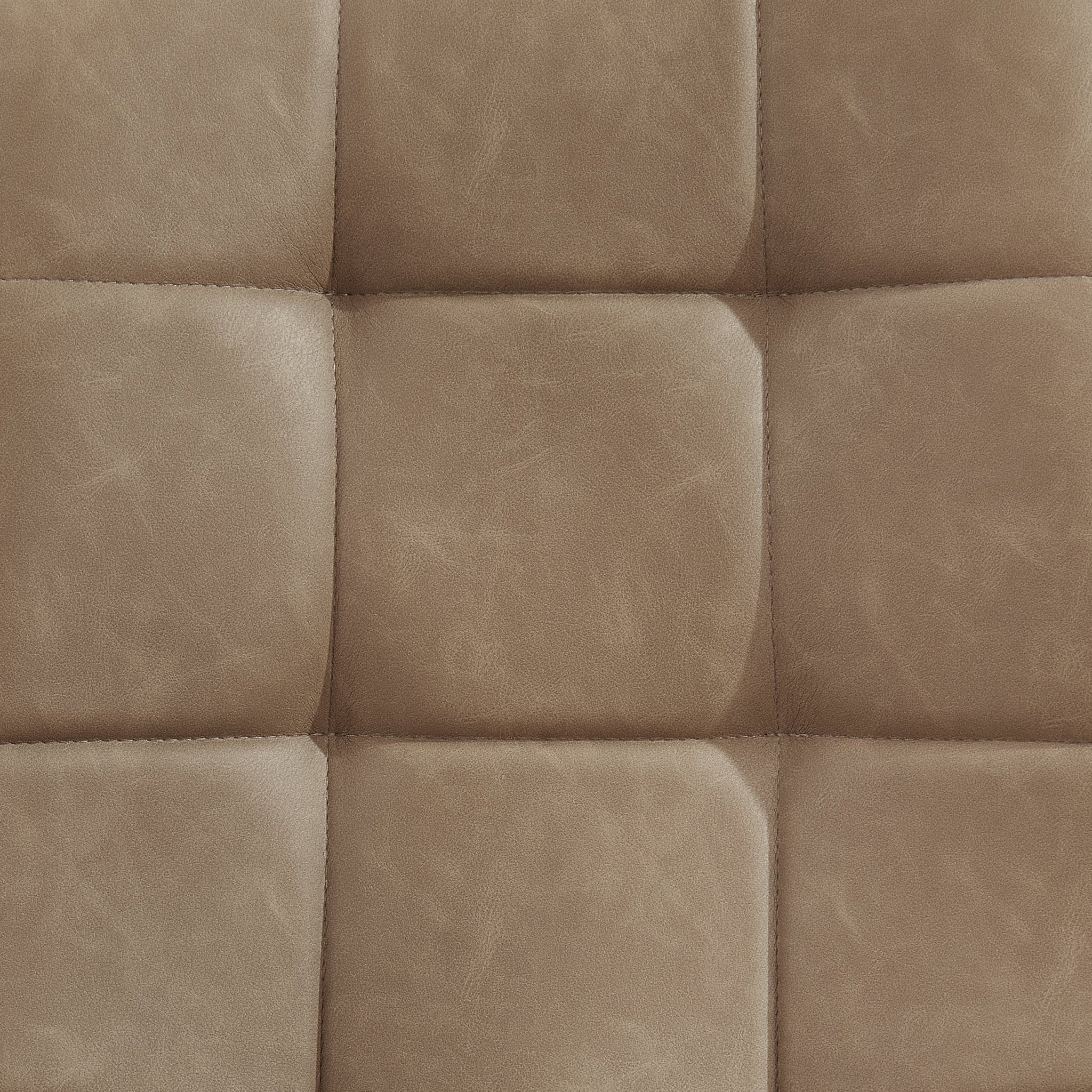 Eden Set Of 2 Dining Chairs - Faux Leather - Brown - Image 8