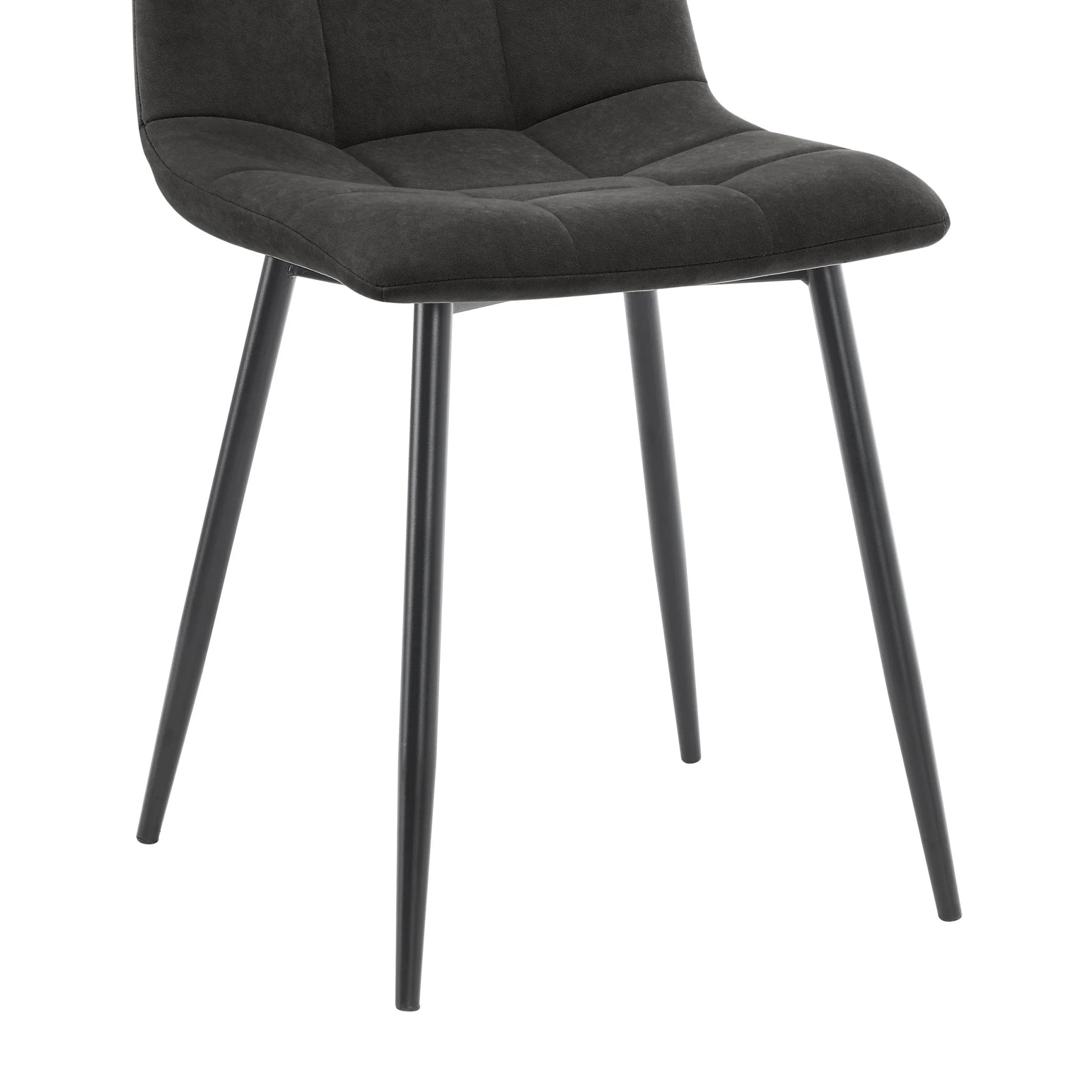 Eden Set Of 2 Dining Chairs - Velvet - Charcoal - Image 7