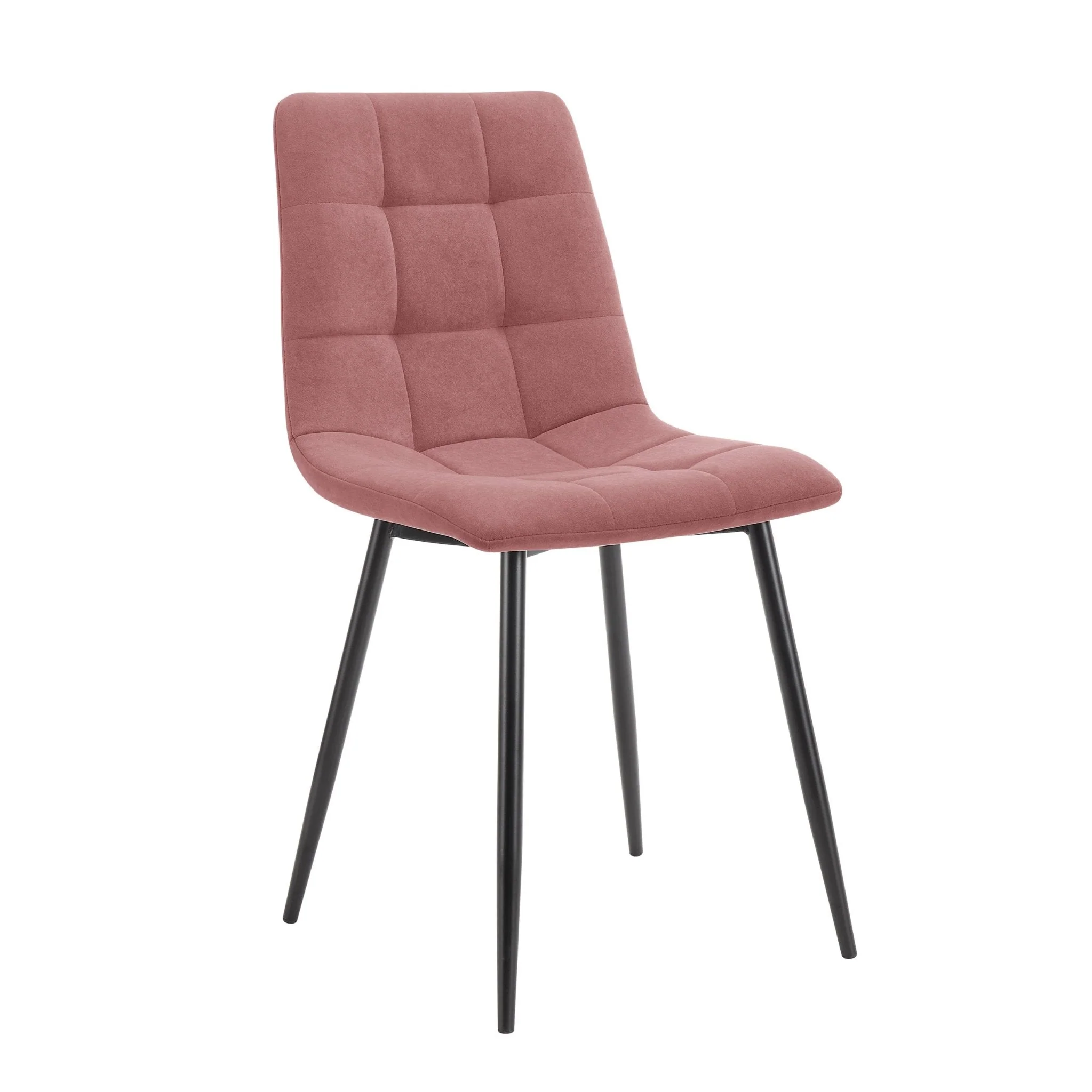 Eden Set Of 2 Dining Chairs - Velvet - Pink - Image 3